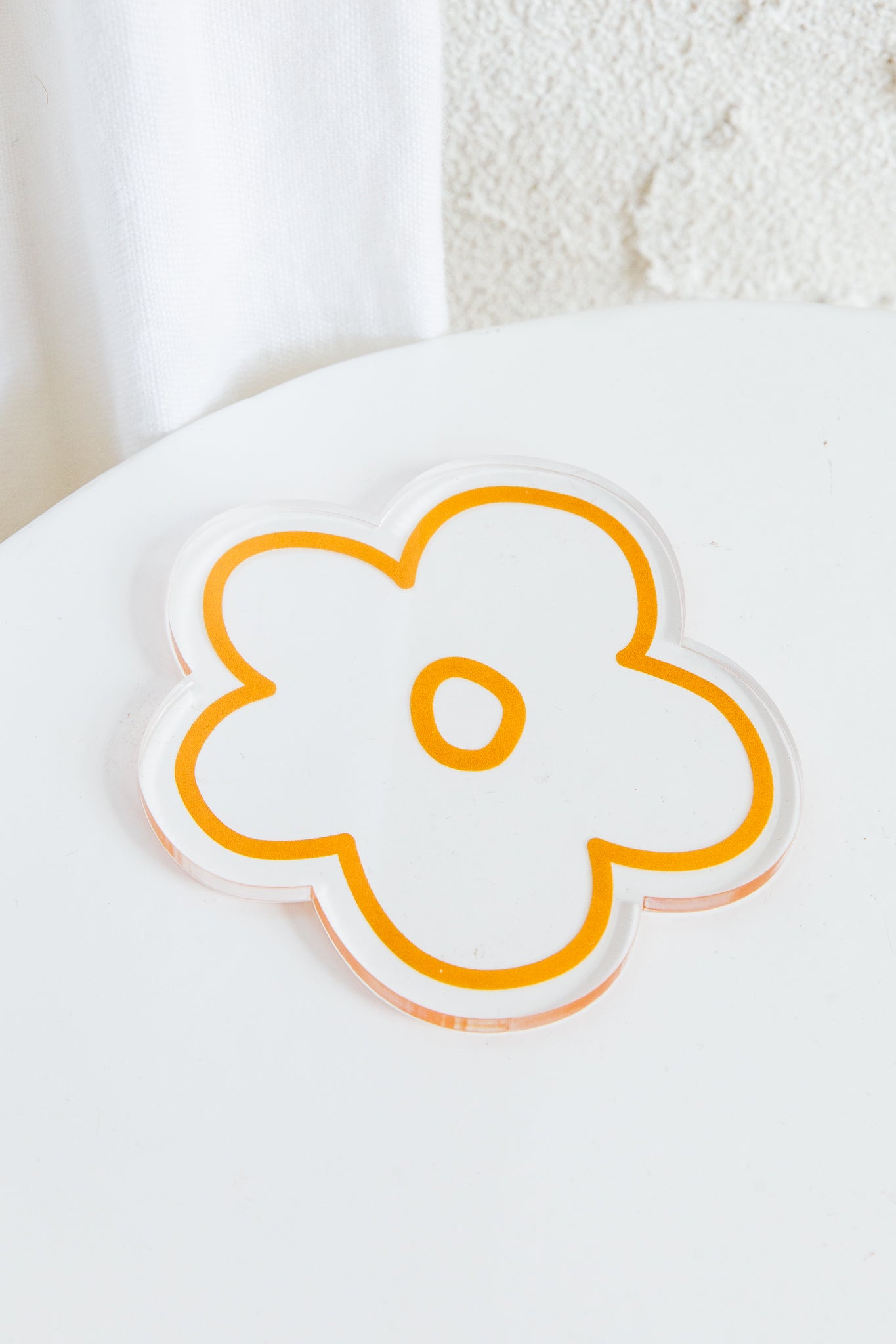 Flower Feeling 4pc Acrylic Coaster Set by Selfie Leslie