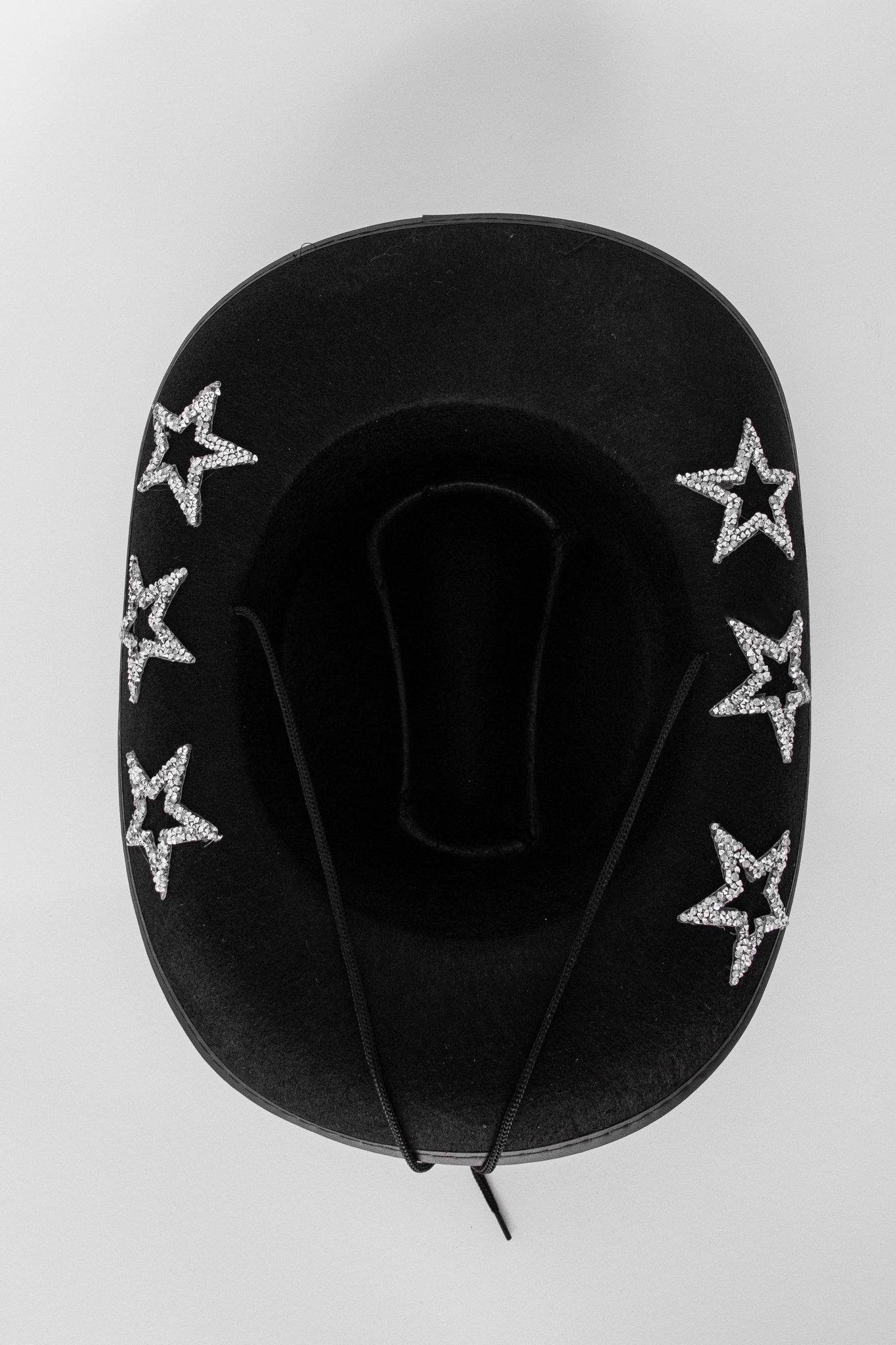 Bobby Rhinestone Star Cowboy Hat Black by Selfie Leslie