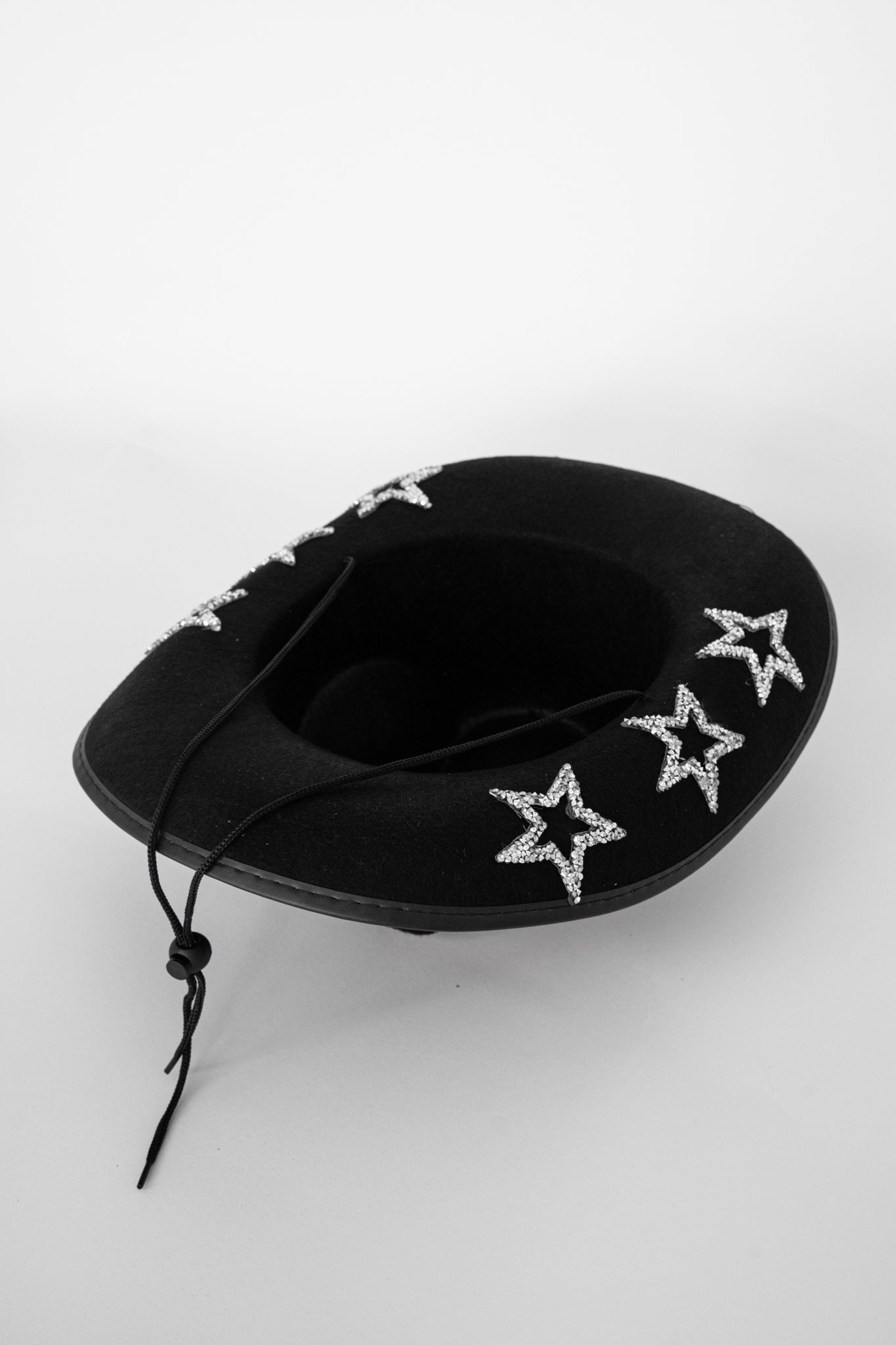 Bobby Rhinestone Star Cowboy Hat Black by Selfie Leslie