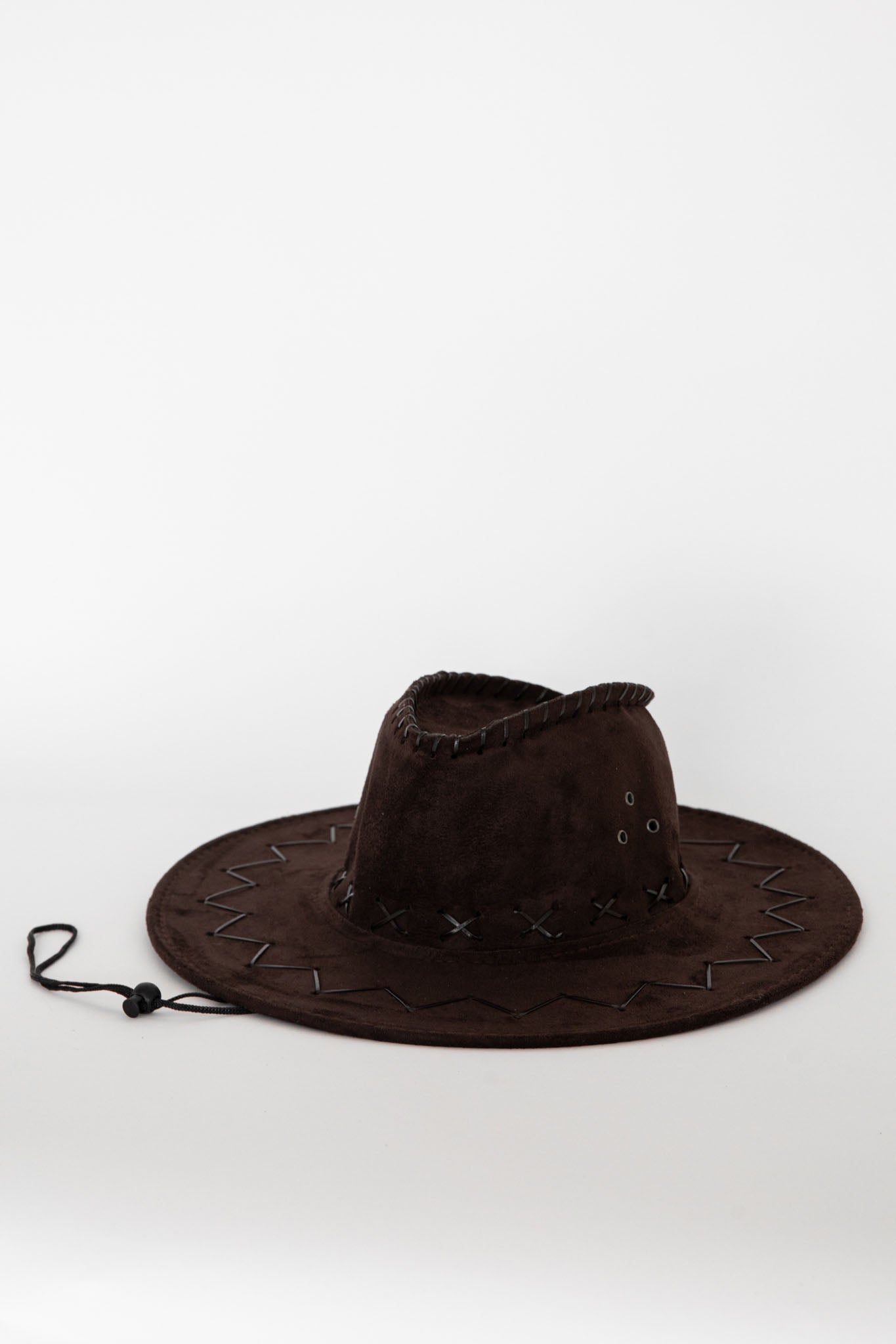 Indi Blanket Stitch Cowboy Hat Brown by Selfie Leslie