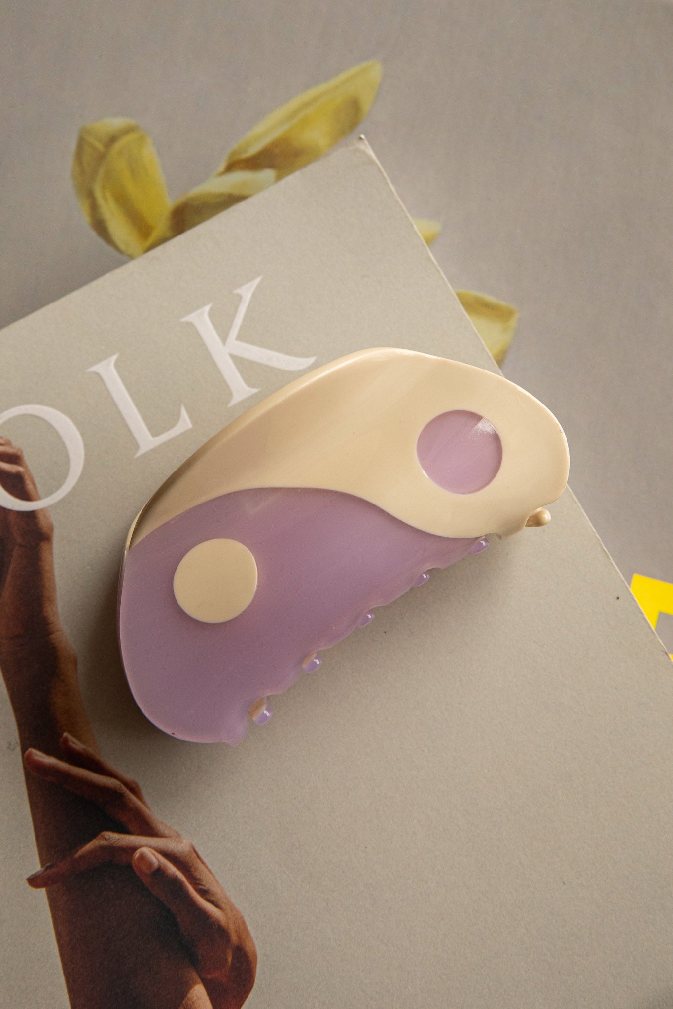 Yin Yang Hair Clip Purple by Selfie Leslie