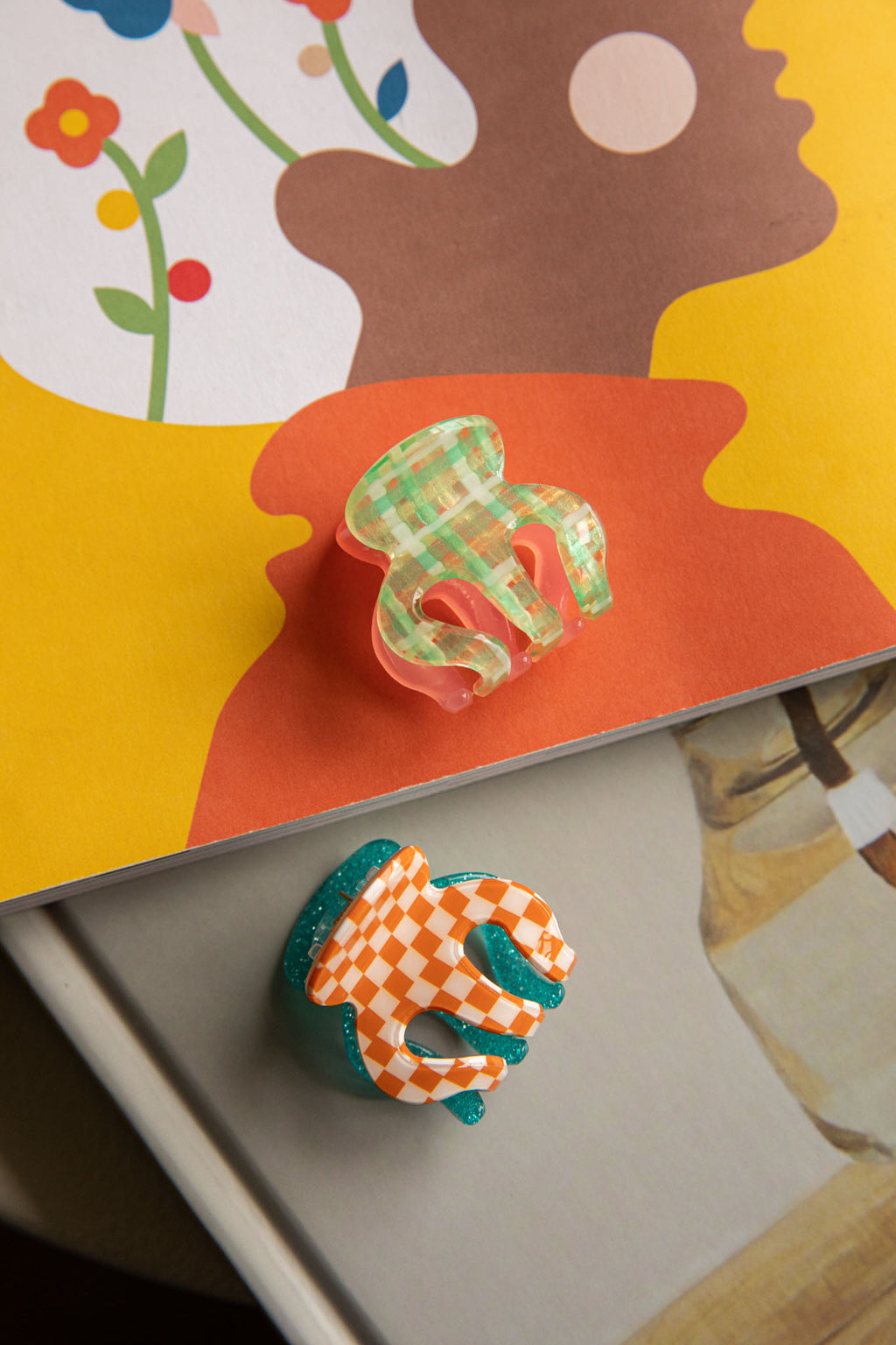 Anita Two-Side Hair Clip Green by Selfie Leslie