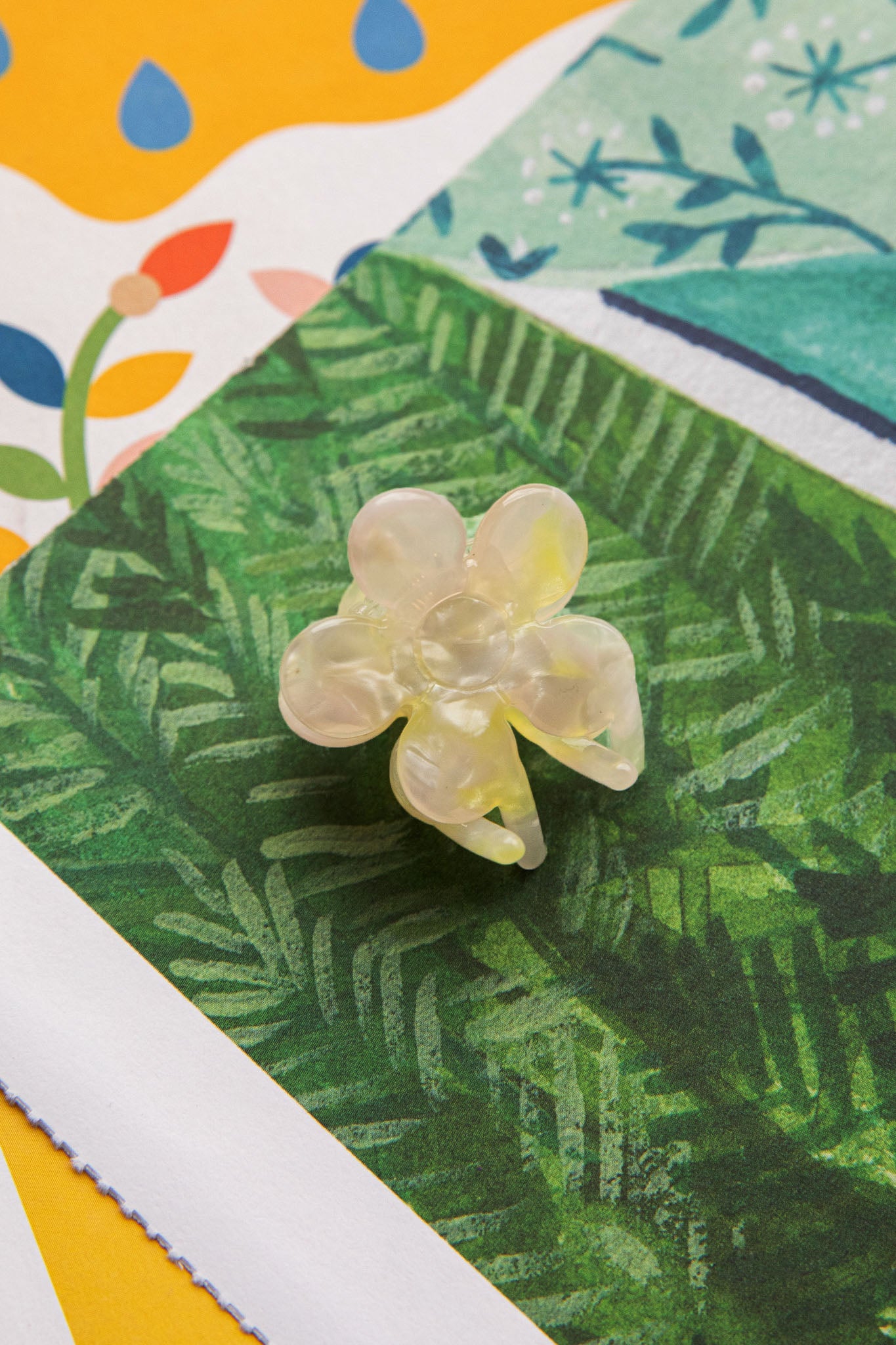 Blossom Flower Hair Clip Yellow by Selfie Leslie
