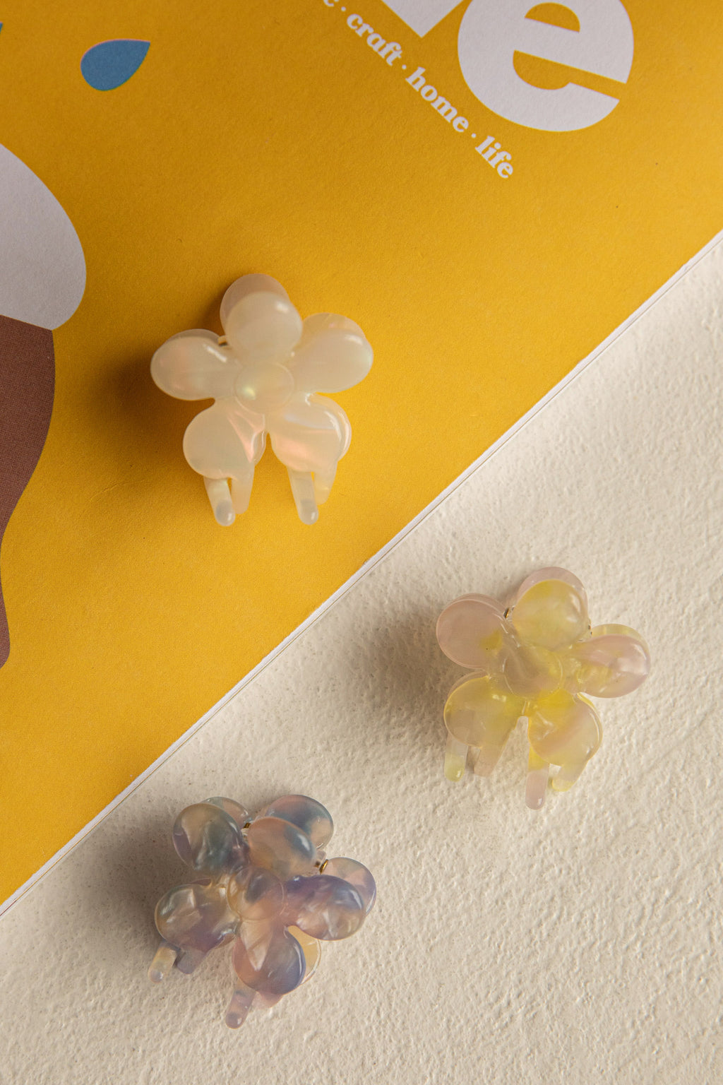 Blossom Flower Hair Clip Yellow by Selfie Leslie