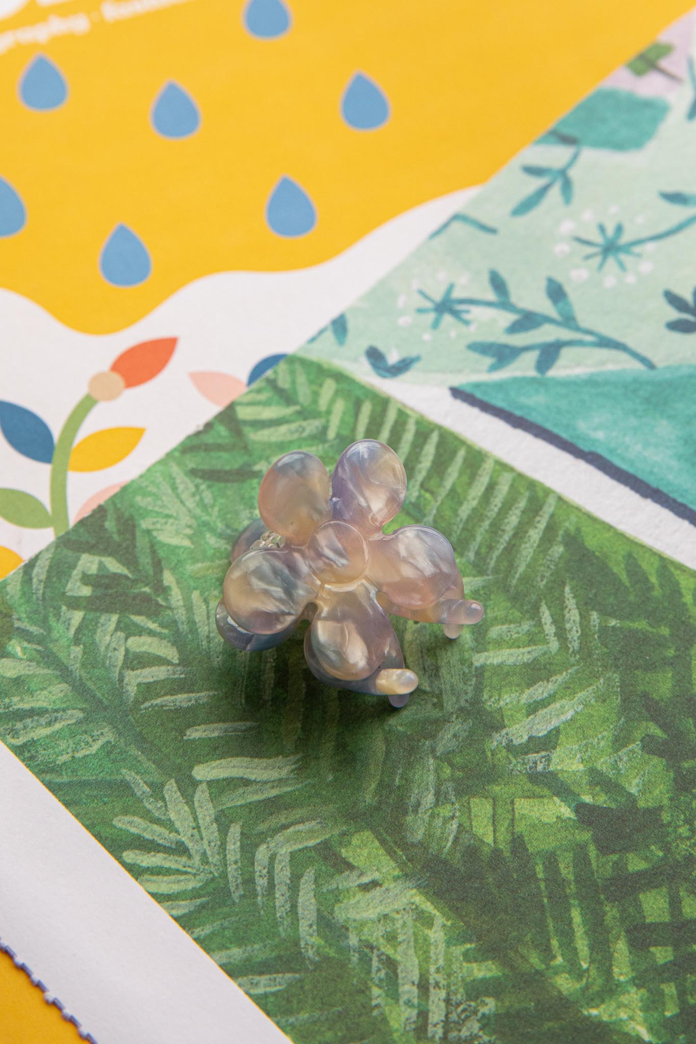 Blossom Flower Hair Clip Purple by Selfie Leslie