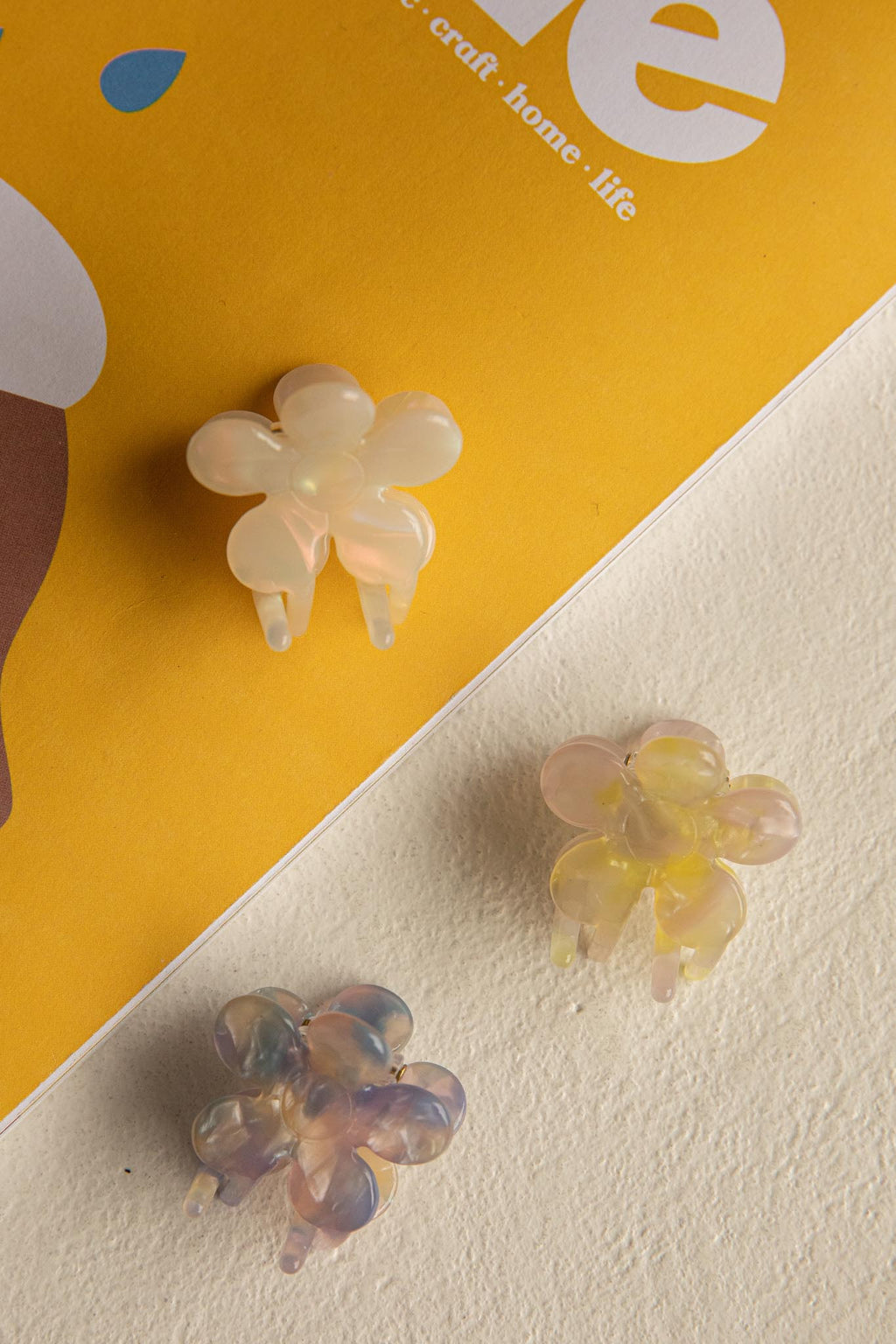 Blossom Flower Hair Clip Purple by Selfie Leslie
