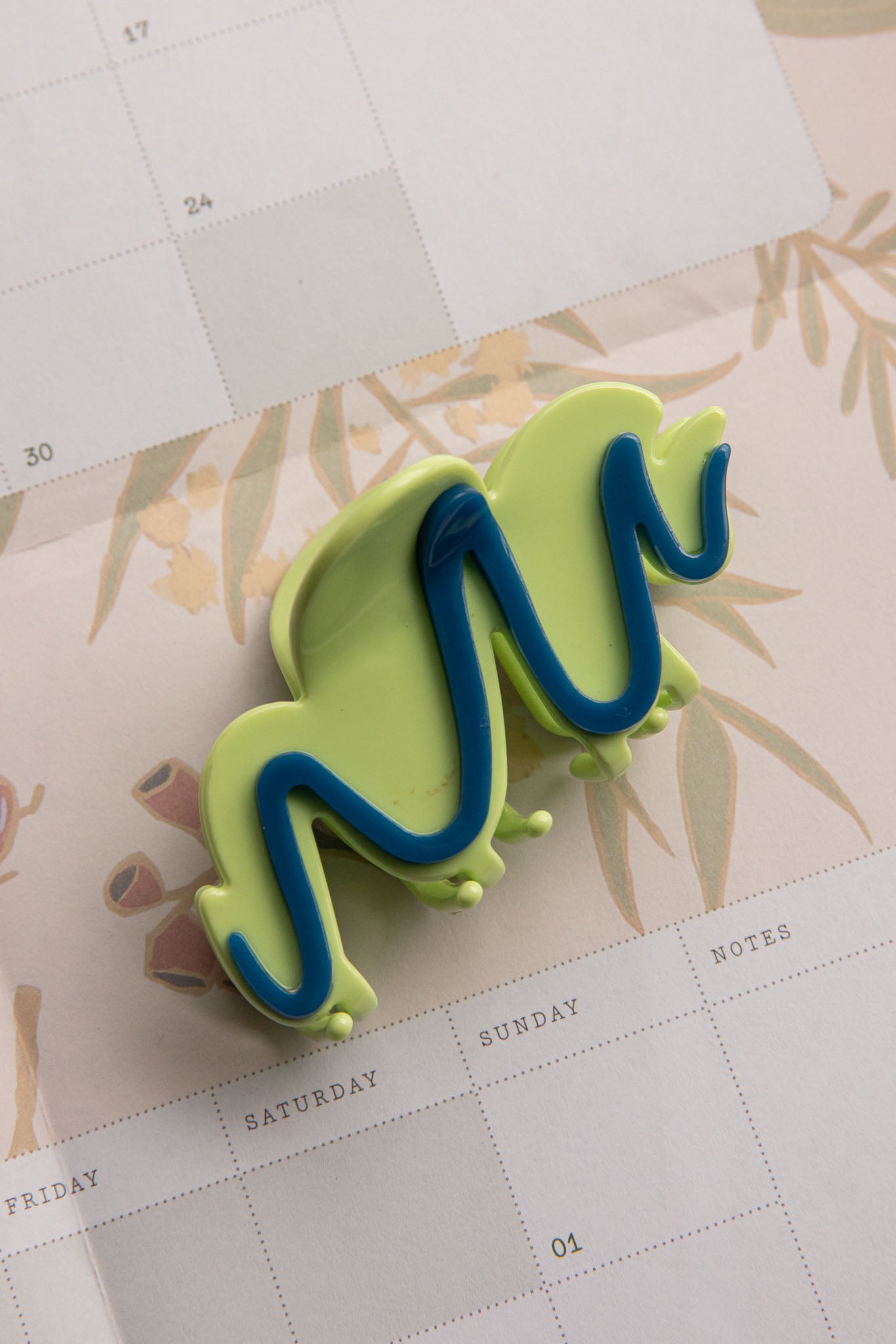 Cloudy Hair Clip Green by Selfie Leslie