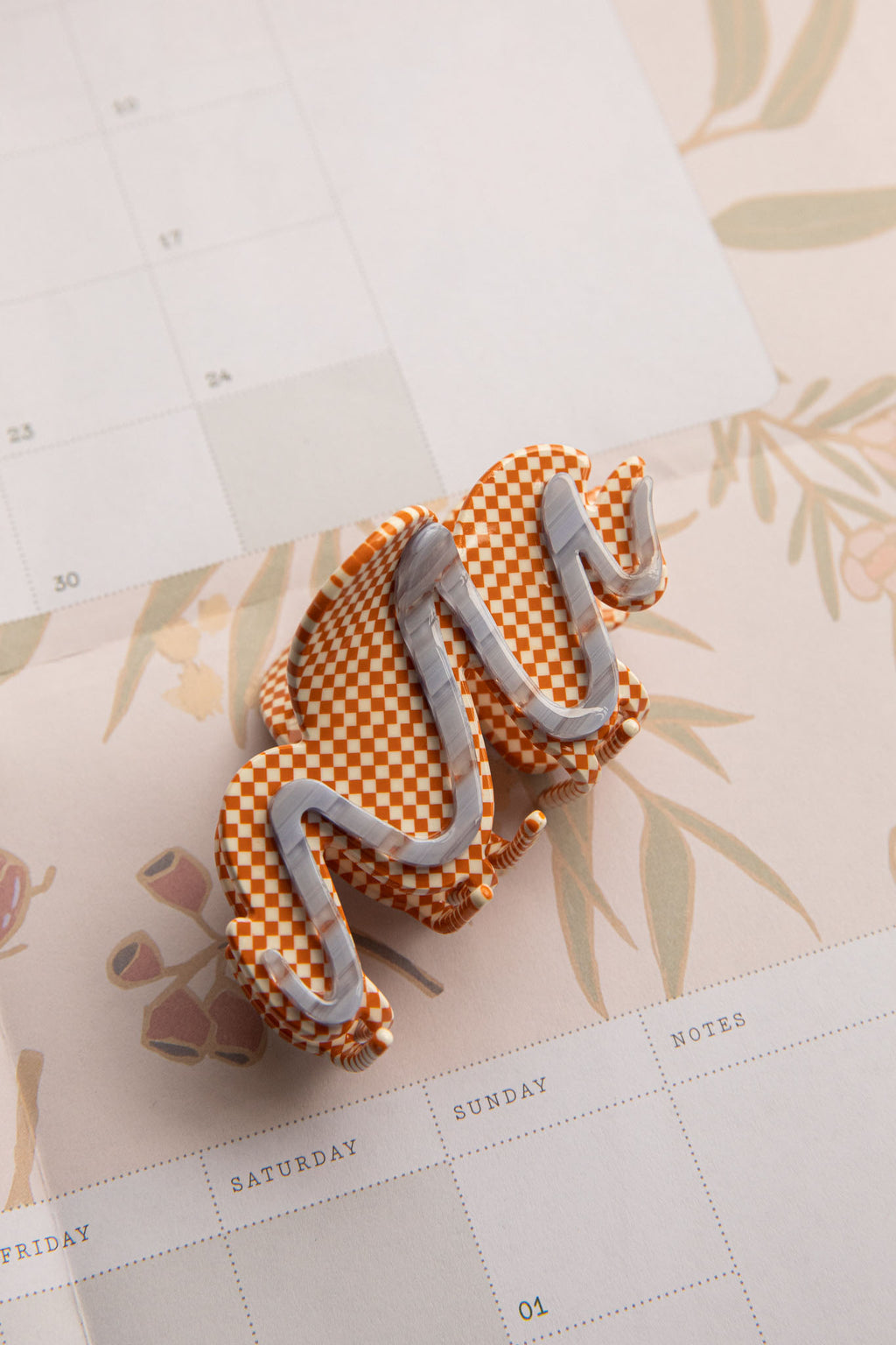 Cloudy Hair Clip Orange by Selfie Leslie