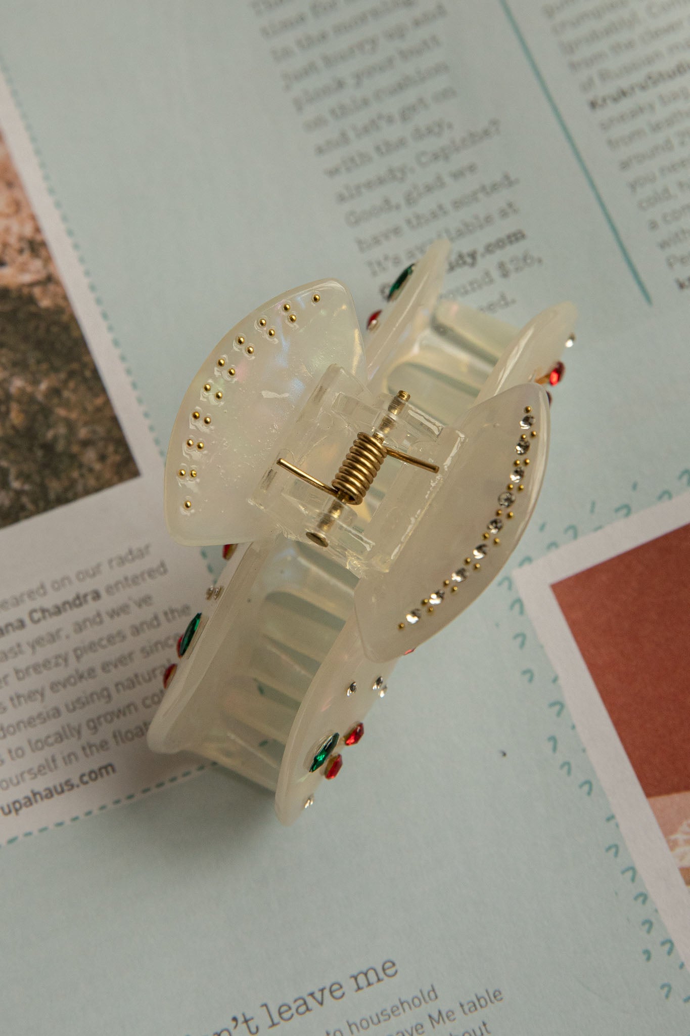 Cherry Pie Hair Clip White by Selfie Leslie
