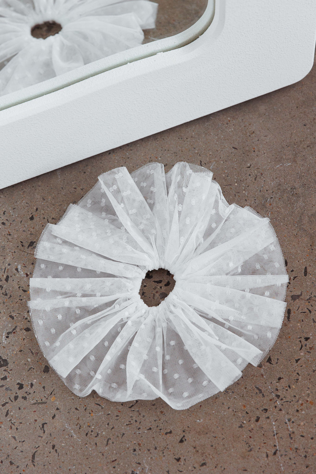Samara Lace Scrunchie White by Selfie Leslie
