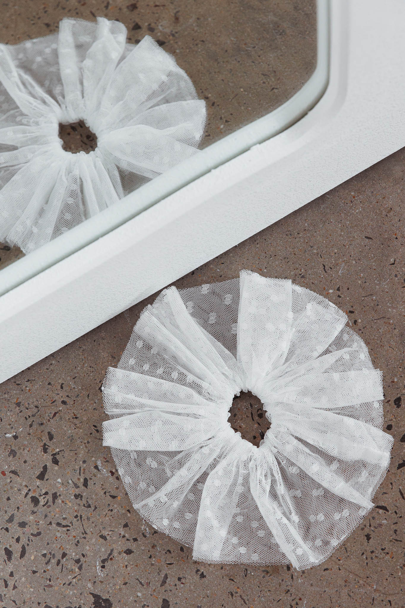Samara Lace Scrunchie White by Selfie Leslie