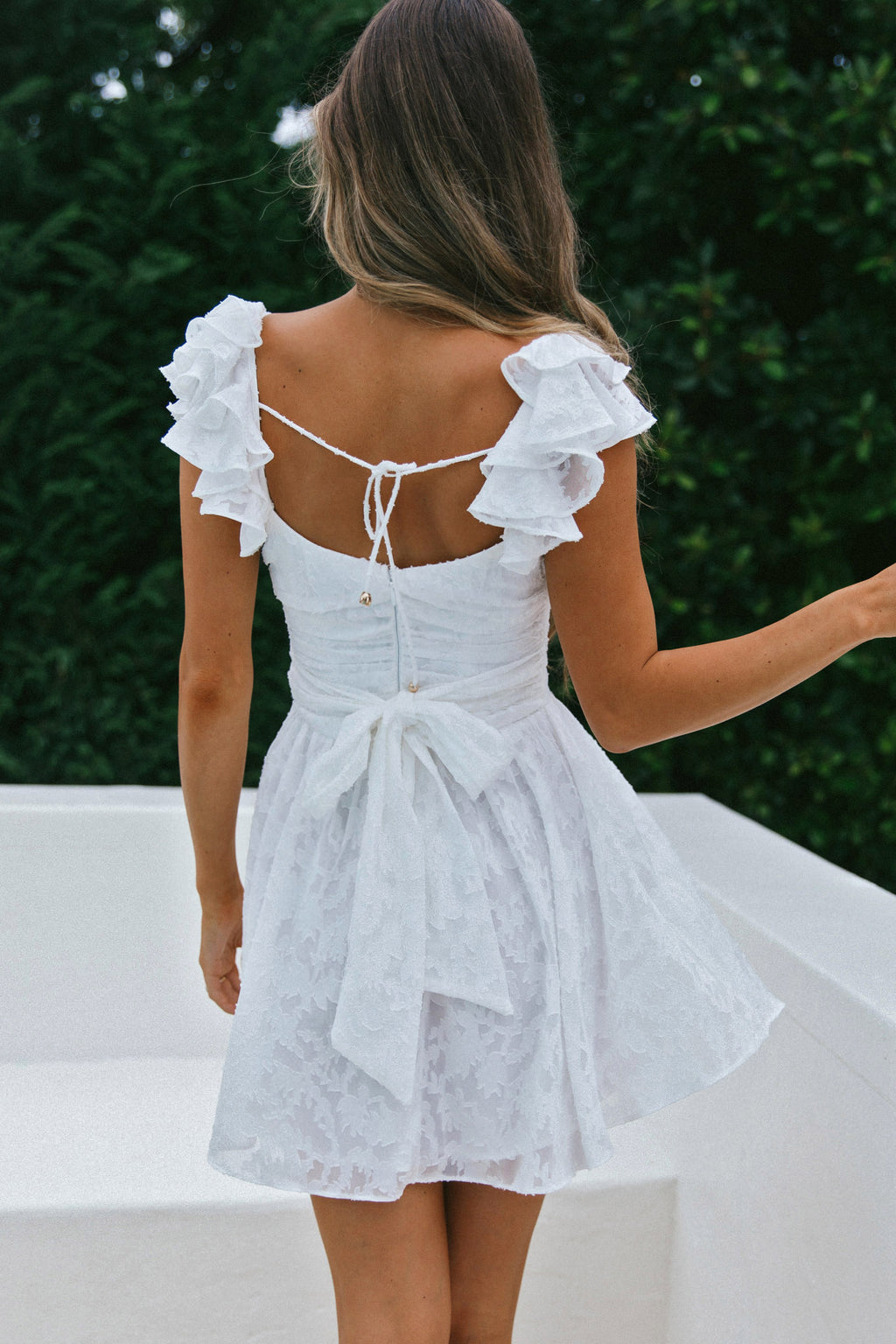 High School White Dress Outfits For Graduation White Cap Sleeves Mini Homecoming Dresses, Open Back Graduation High School White Dress Outfits For Graduation White Cap Sleeves Mini Homecoming Dresses, Open Back Graduation
