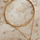 Hamptons Pendant Rope Necklace Set Gold