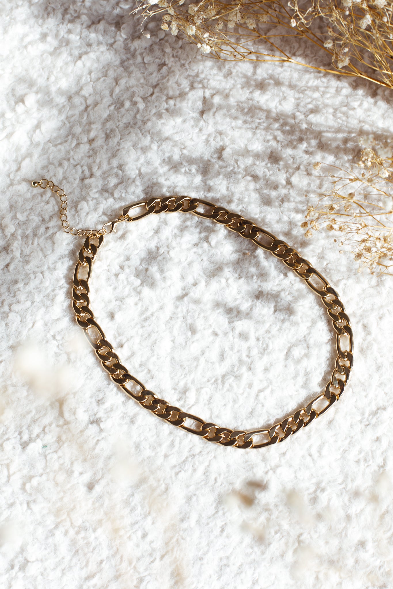 Monet Figaro Chain Necklace Gold by Selfie Leslie