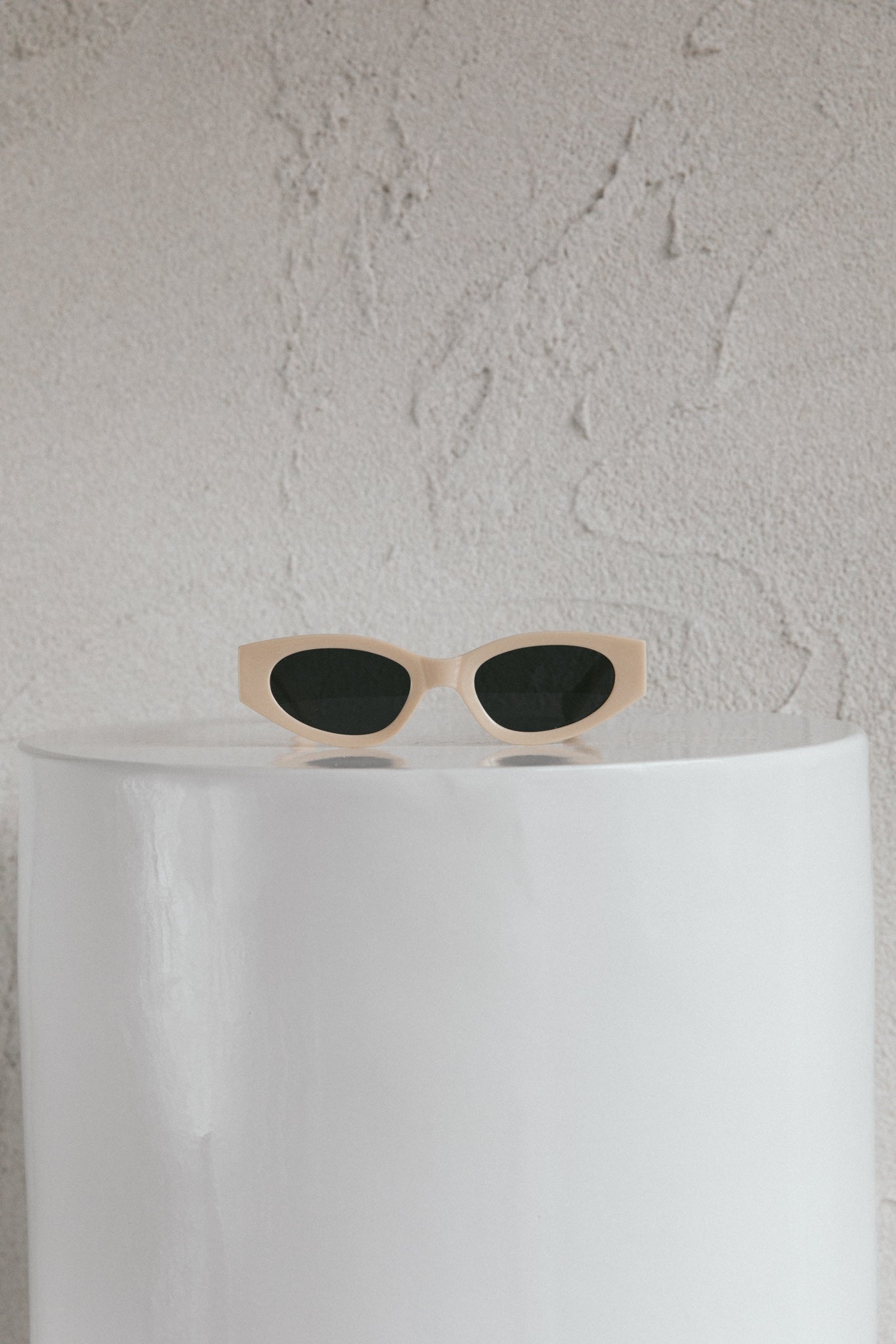 Regina Cat-eye Acetate Sunglasses Cream by Selfie Leslie