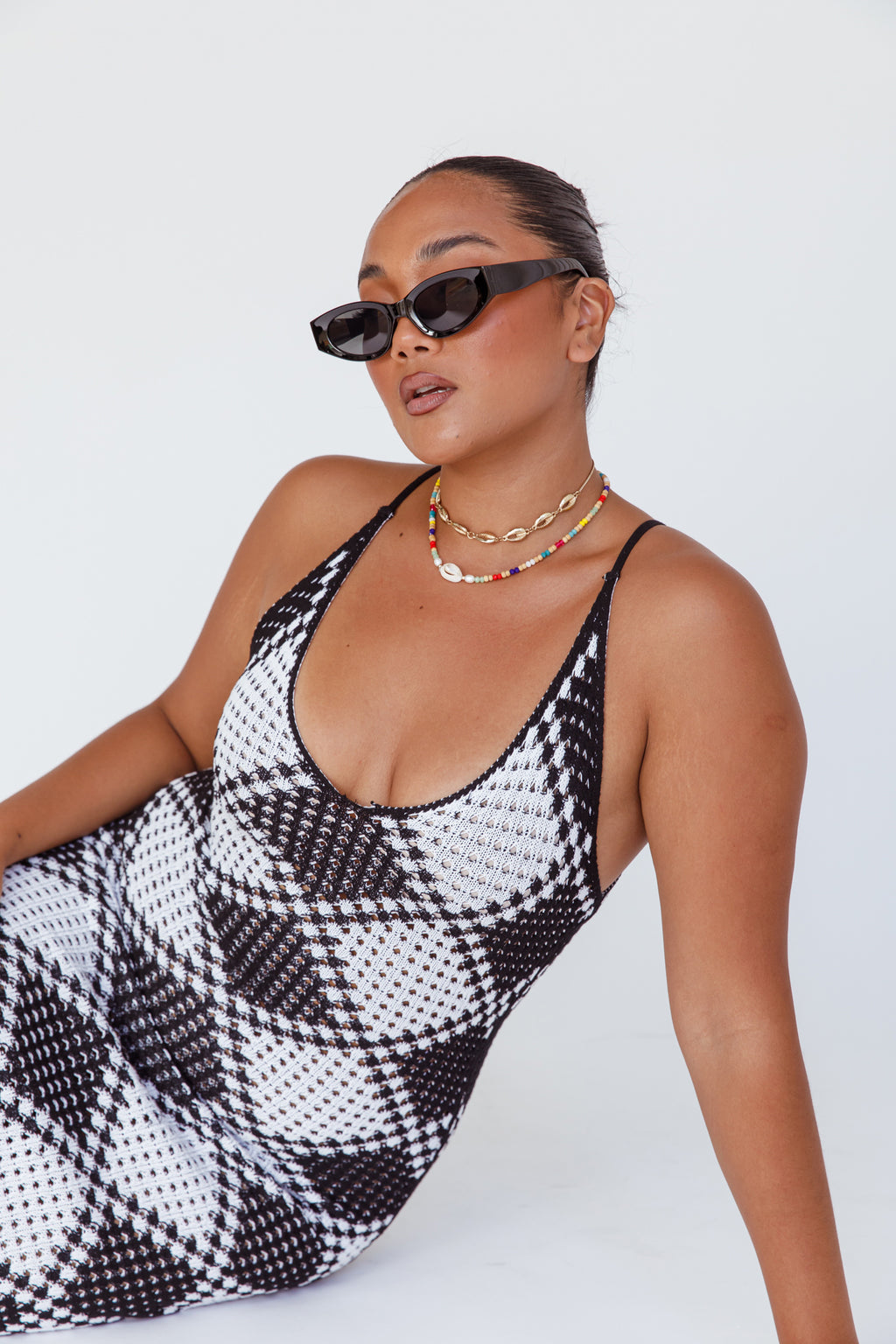 Janis Cat-eye Acetate Sunglasses Black by Selfie Leslie