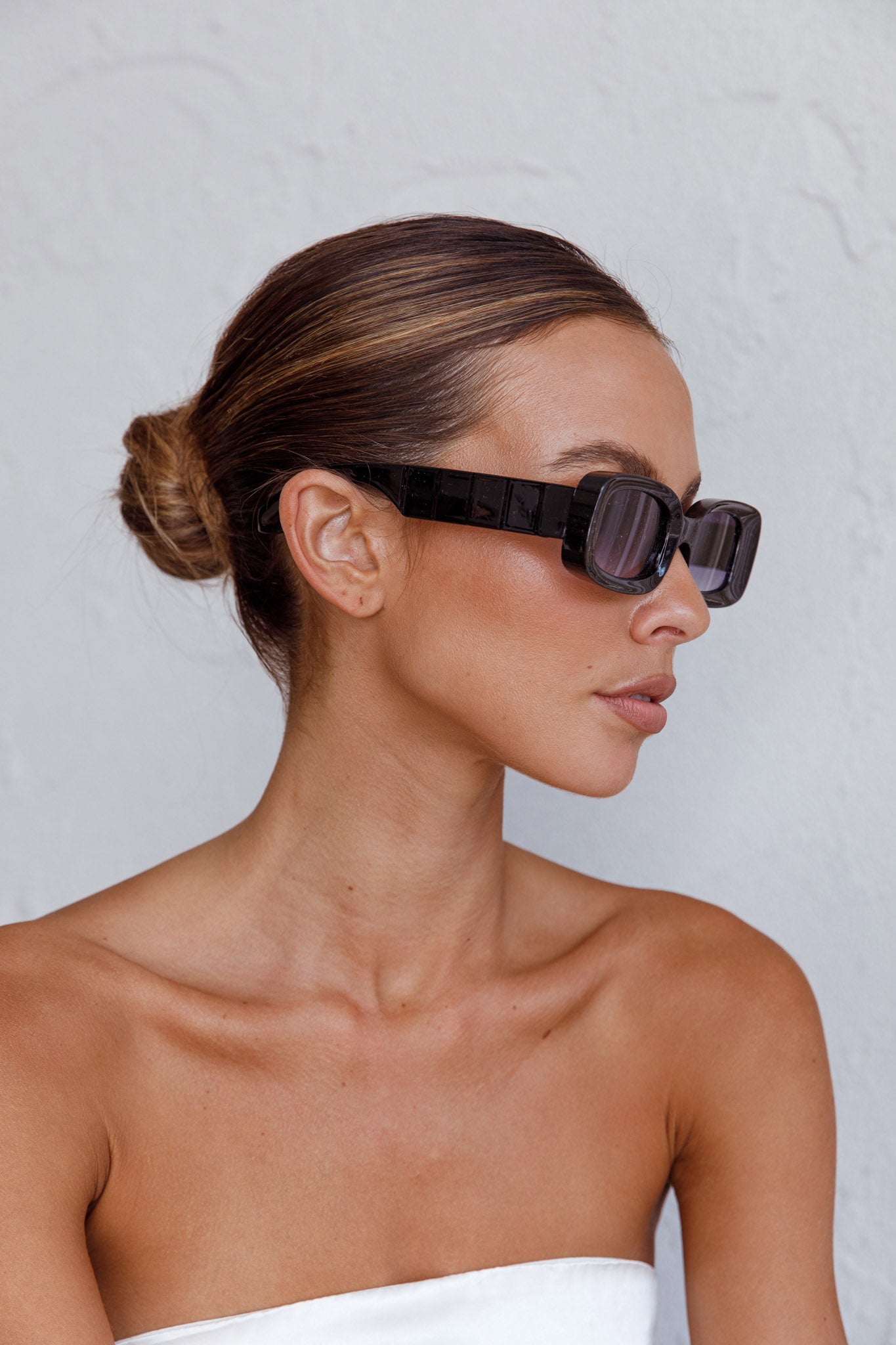 Zion Square Frame Sunglasses Black by Selfie Leslie