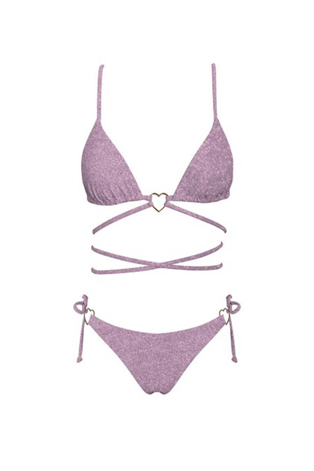 Summer Love Bikini Bottom Rose Shimmer by Selfie Leslie