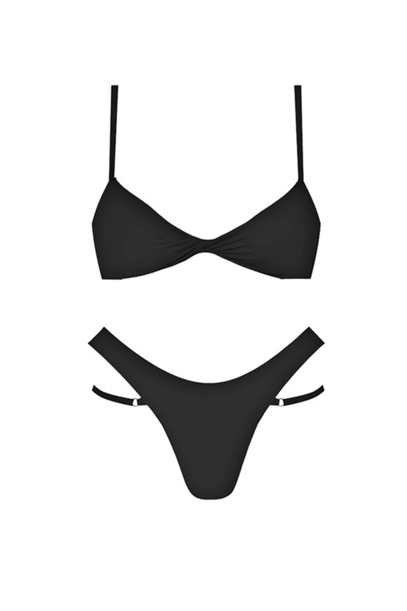 Antigua Twist Bust Bikini Top Black by Selfie Leslie