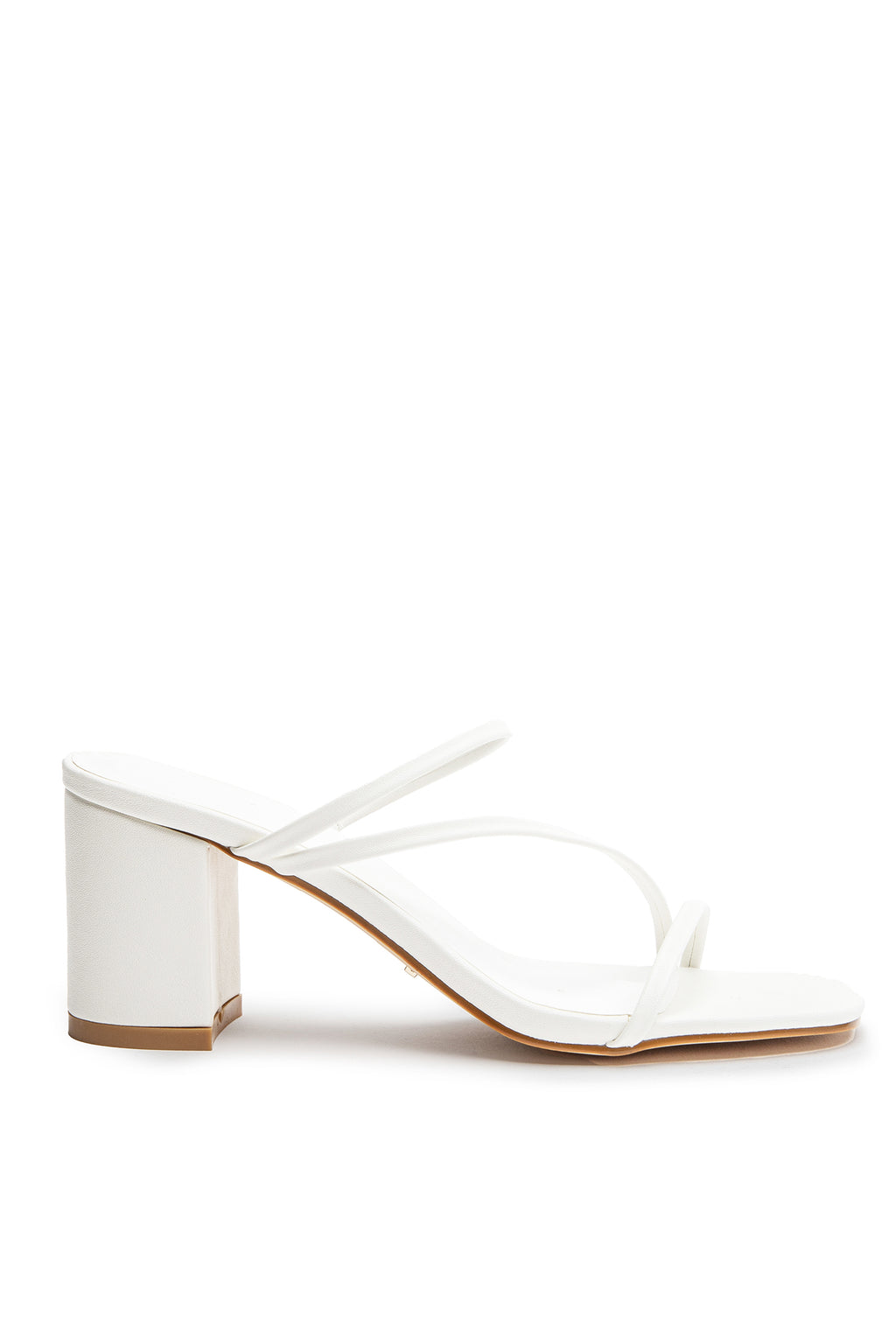 Billini Yazmin Block Heel White by Selfie Leslie