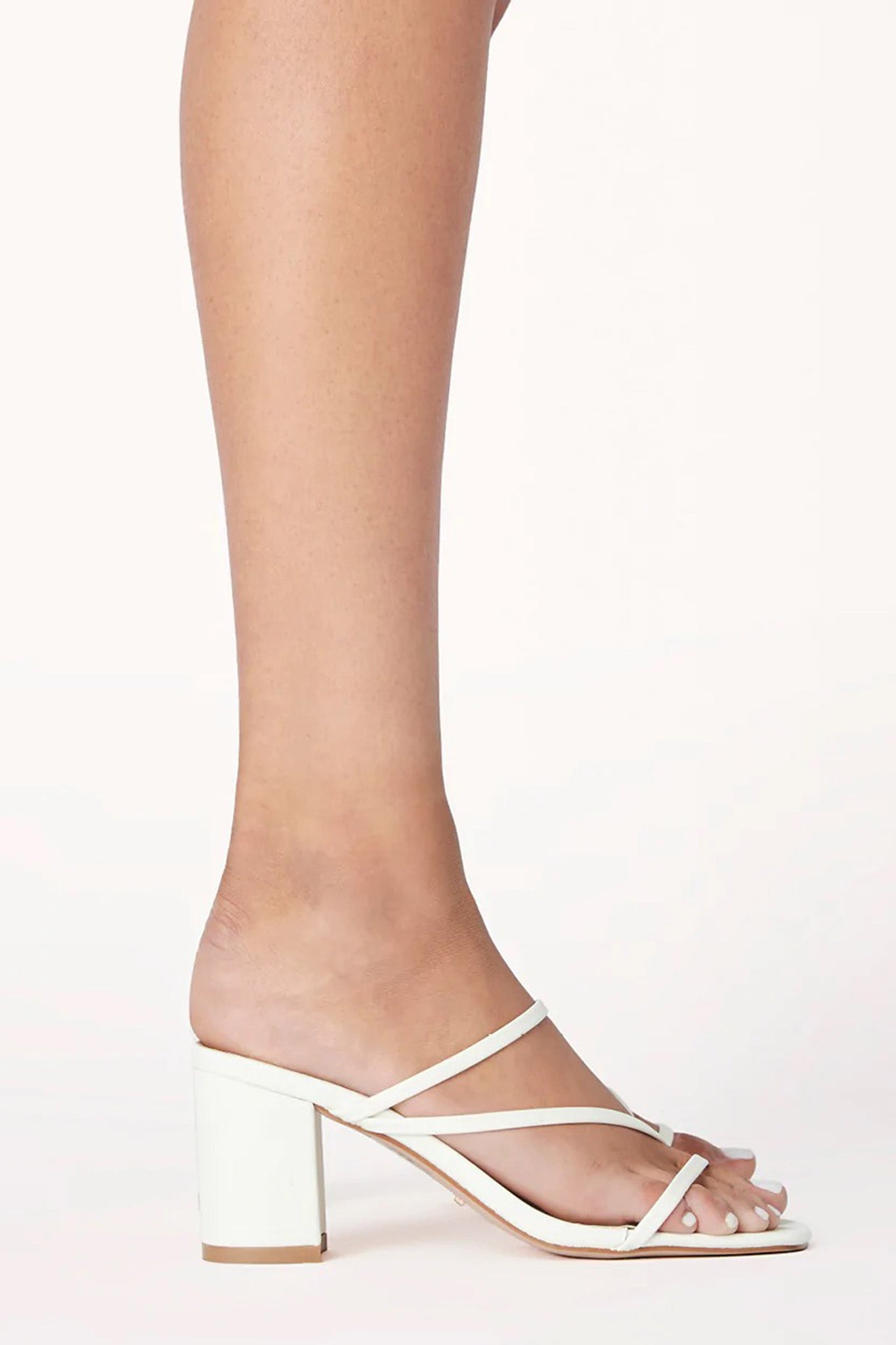 Billini Yazmin Block Heel White by Selfie Leslie