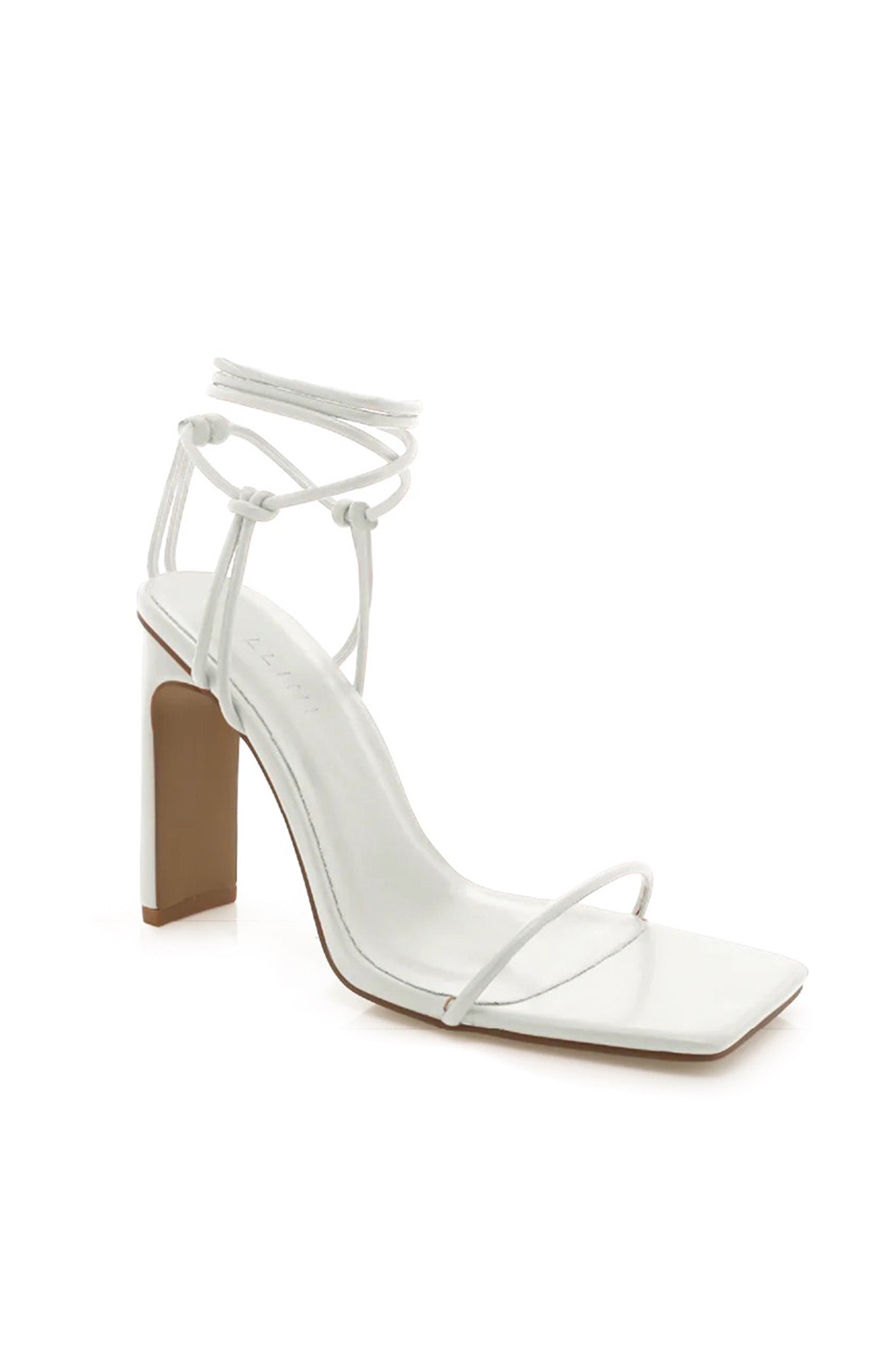 Billini Toniro Strappy High Heel White by Selfie Leslie