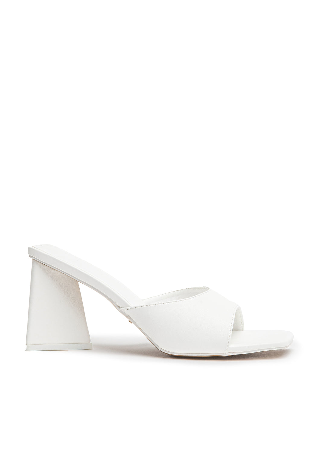 Billini Gracen Triangle Block Heel White by Selfie Leslie