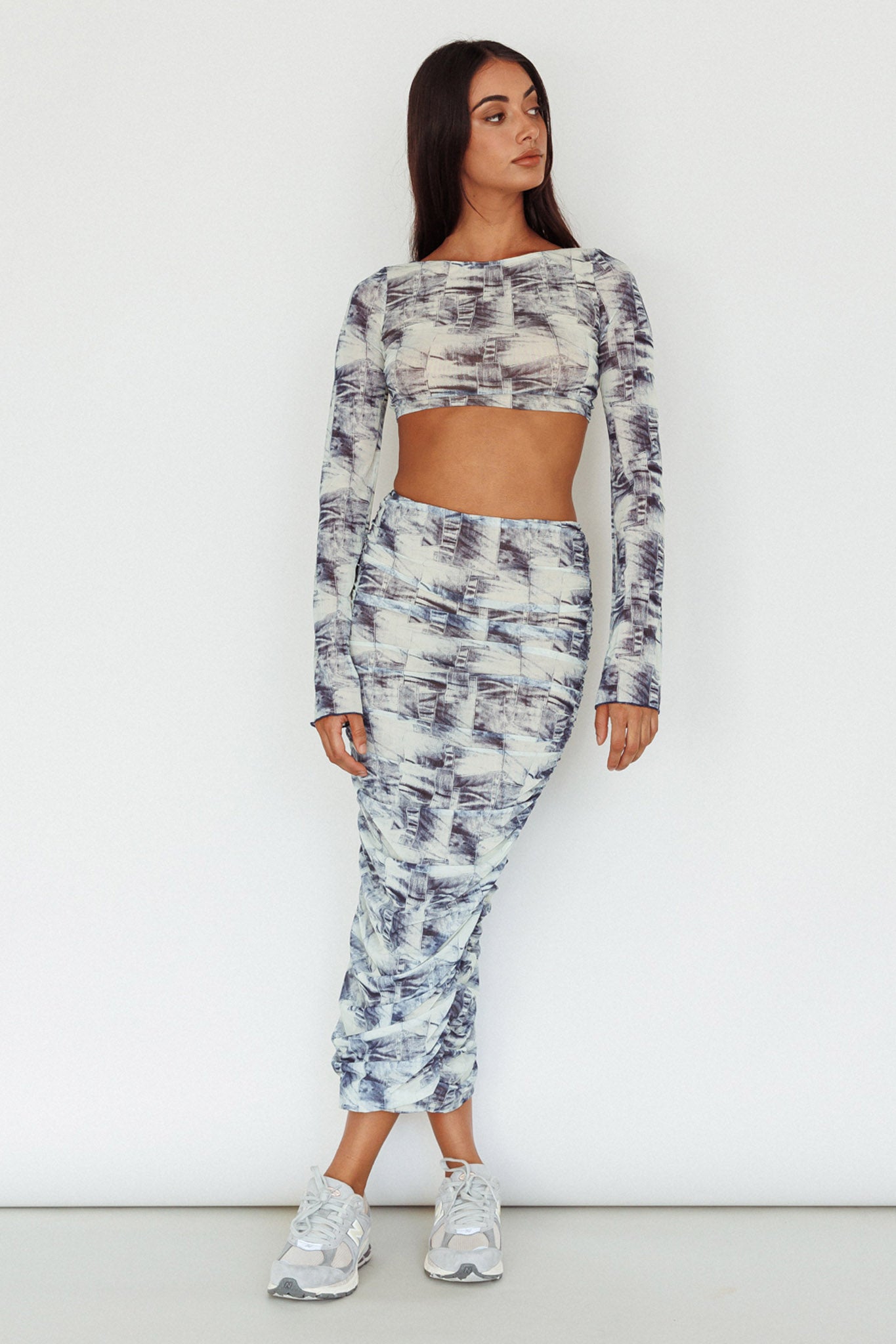 Blue Moons Strap Back Crop Top Indigo Denim by Selfie Leslie