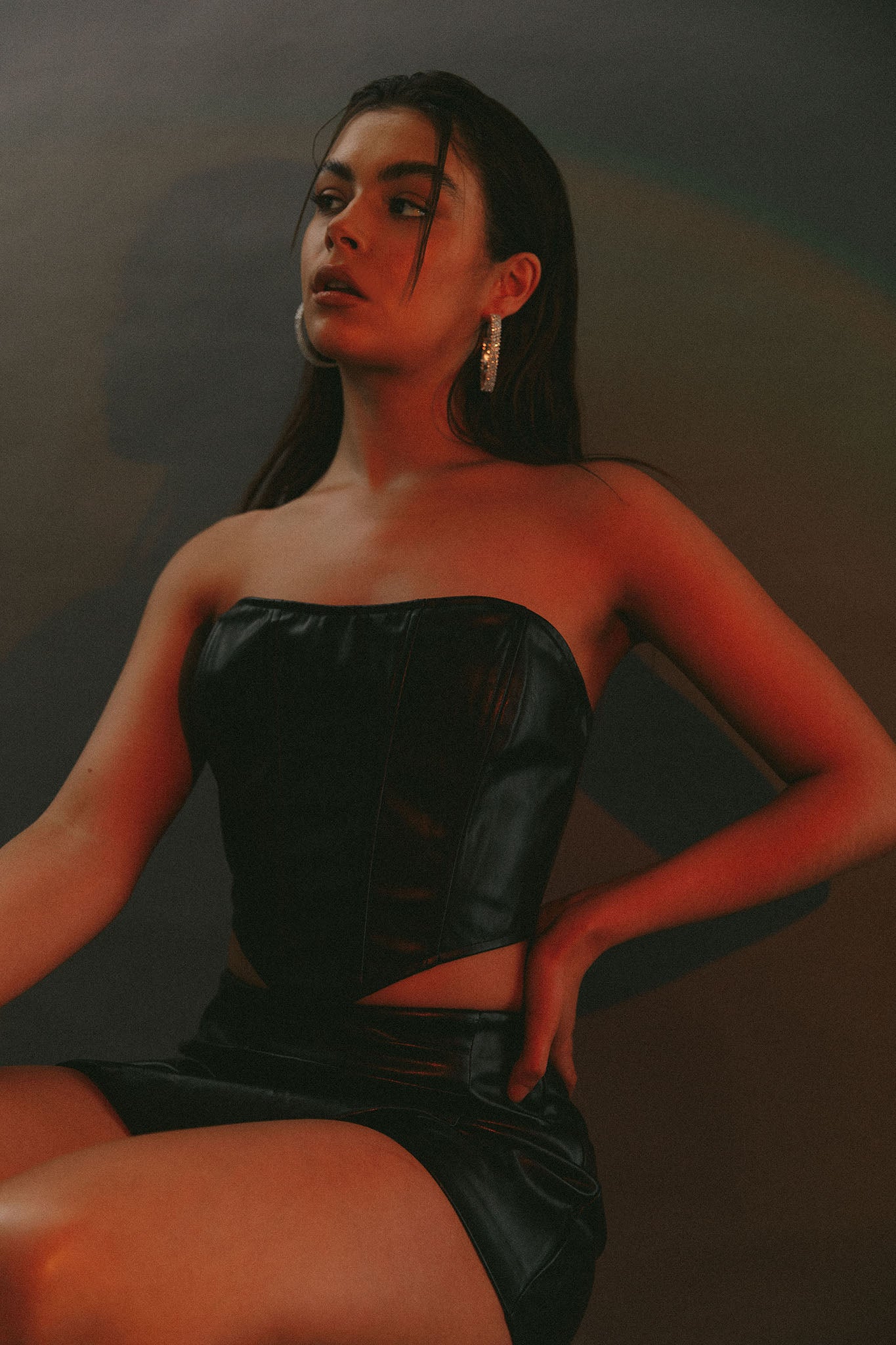 Hannalore Corset Top Black by Selfie Leslie
