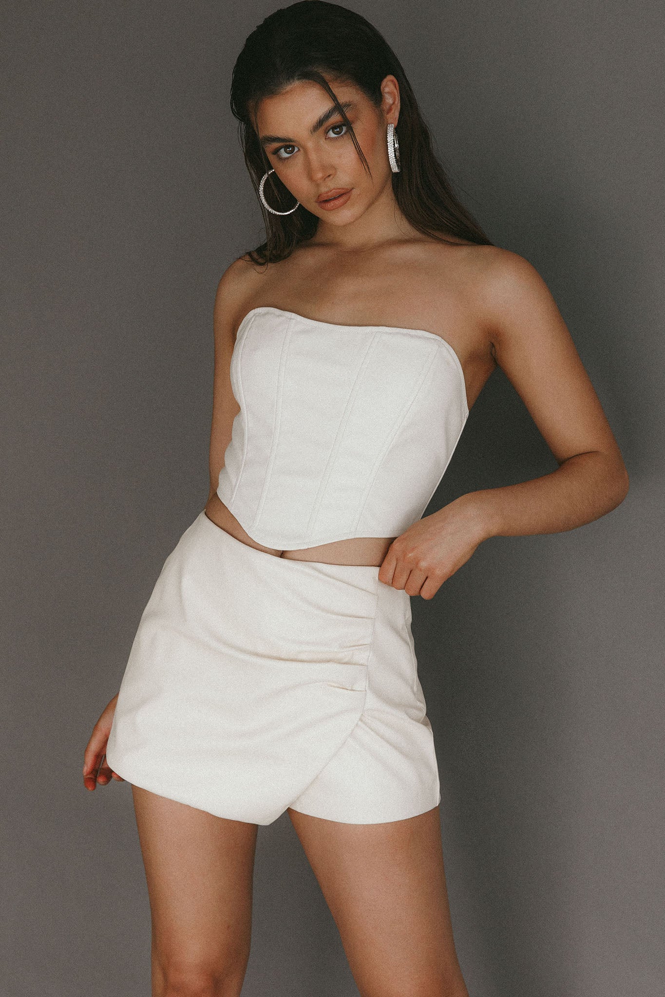 Hannalore Corset Top Ivory by Selfie Leslie