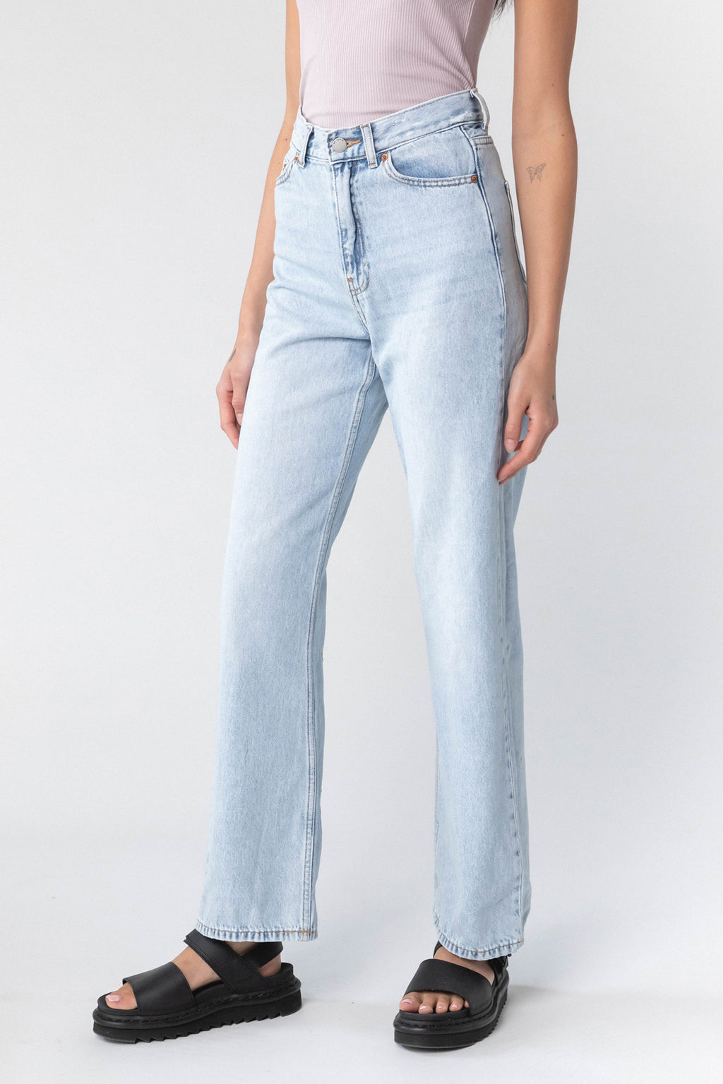 Dr Denim Echo Jeans Bleach Sky by Selfie Leslie
