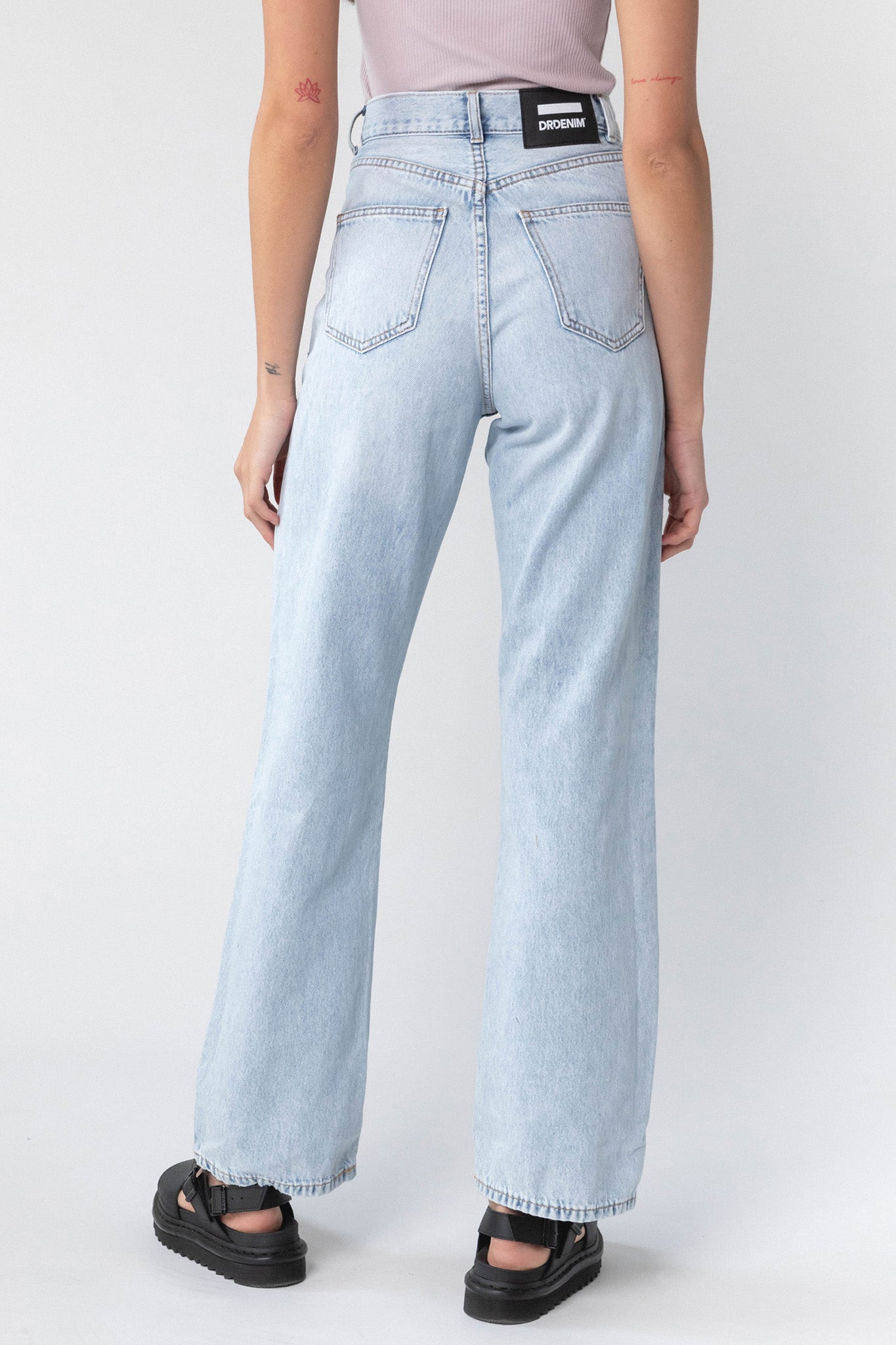 Dr Denim Echo Jeans Bleach Sky by Selfie Leslie
