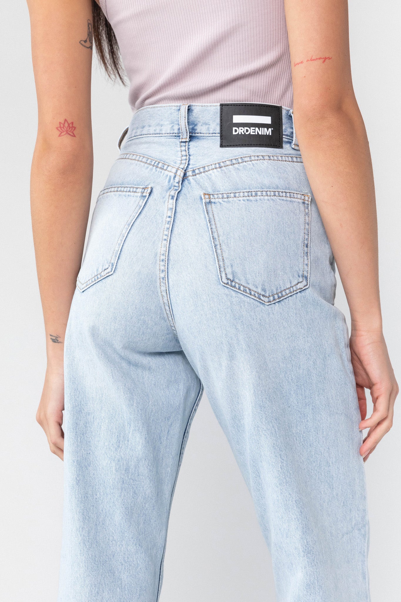 Dr Denim Echo Jeans Bleach Sky by Selfie Leslie