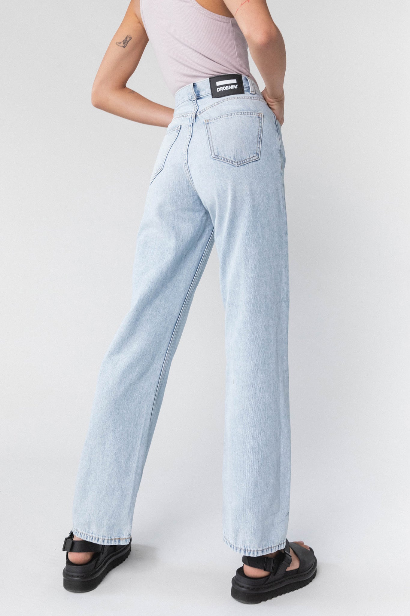 Dr Denim Echo Jeans Bleach Sky by Selfie Leslie