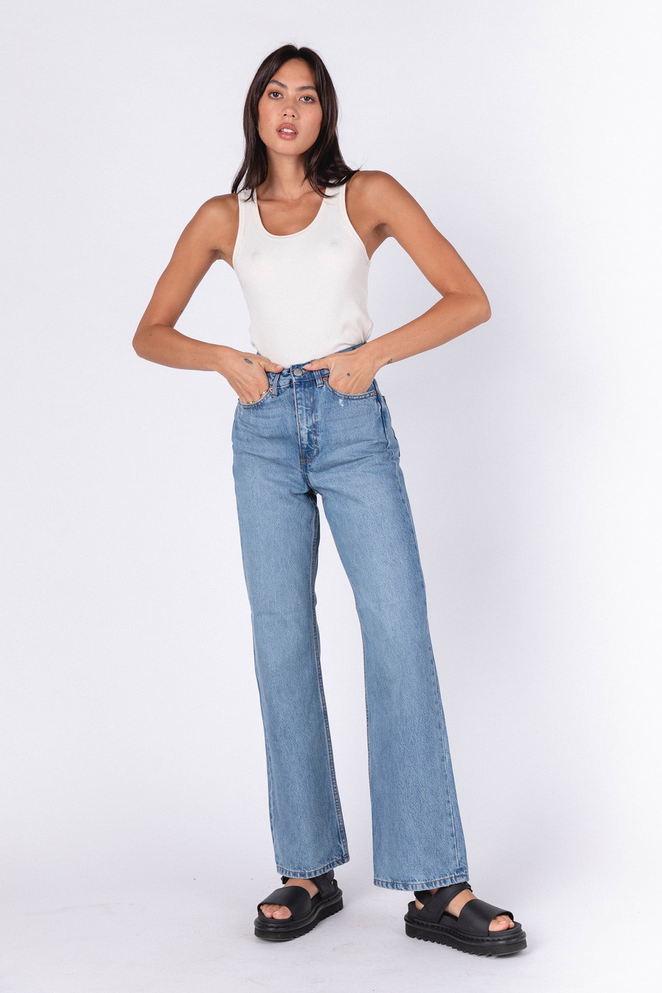 Dr Denim Echo Jeans Blue Jay by Selfie Leslie