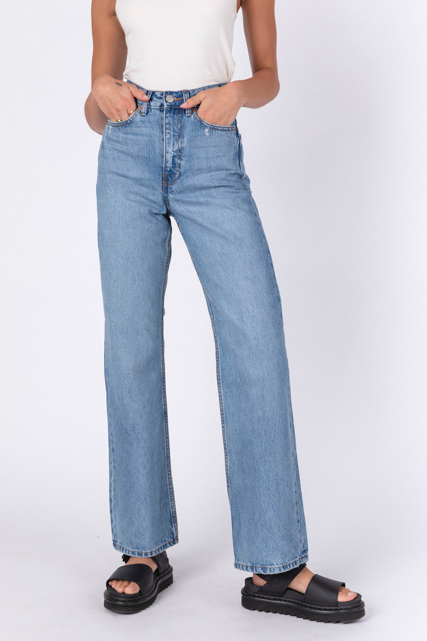 Dr Denim Echo Jeans Blue Jay by Selfie Leslie