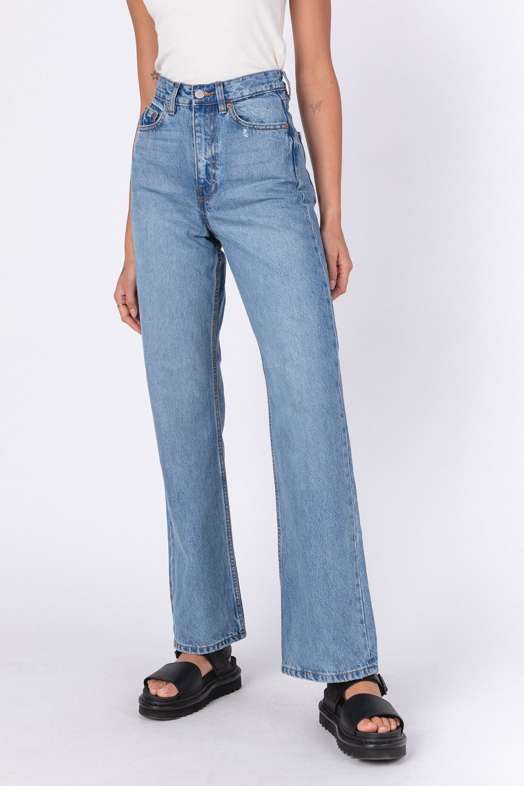 Dr Denim Echo Jeans Blue Jay by Selfie Leslie