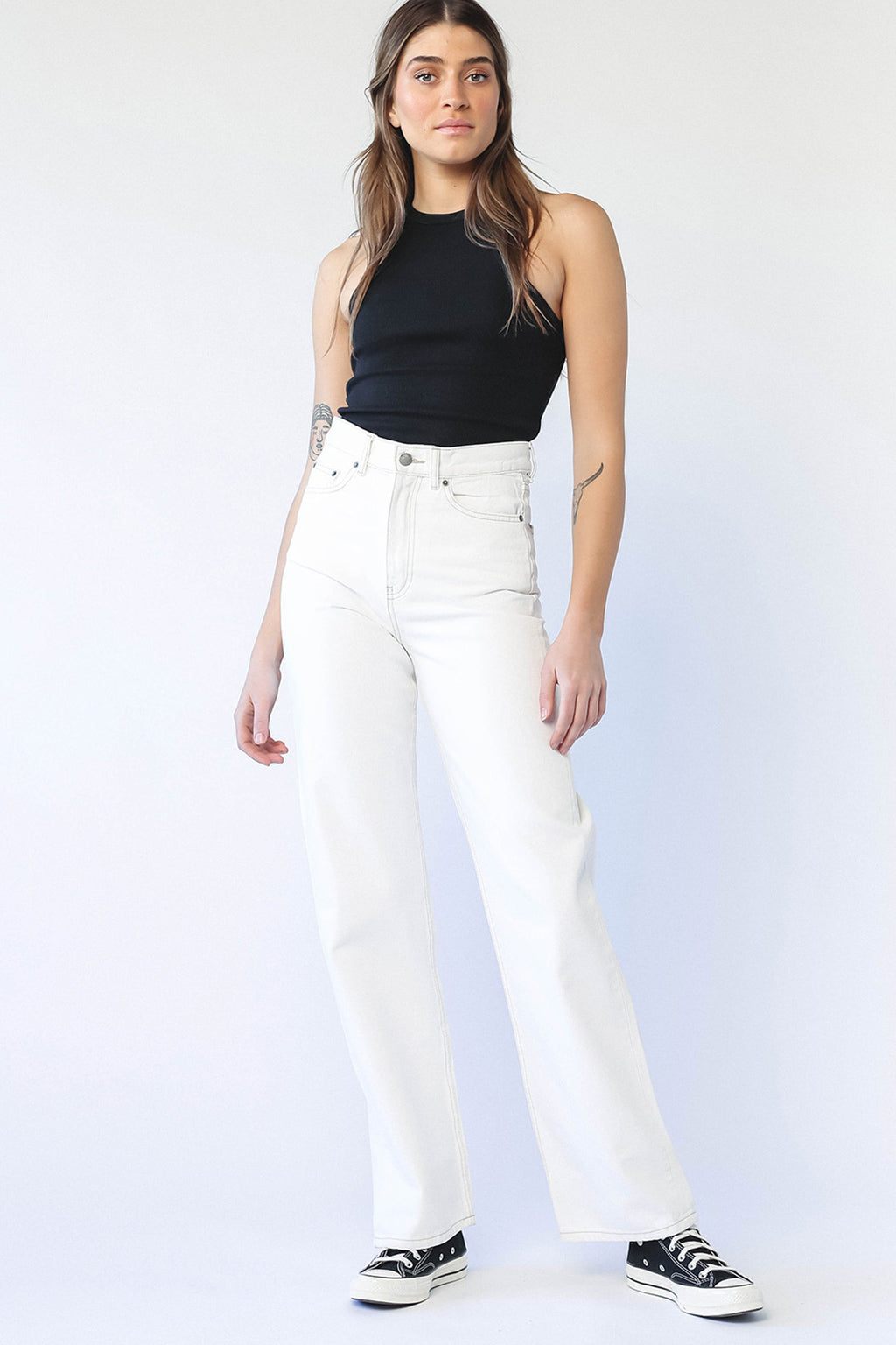 Dr Denim Echo Jeans Light Ecru by Selfie Leslie