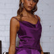 Taylah Cowl Neck Cami Top Purple