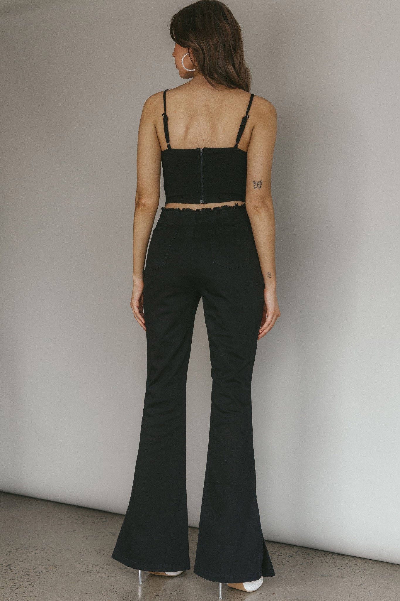 Mahla Flared Pants Black by Selfie Leslie