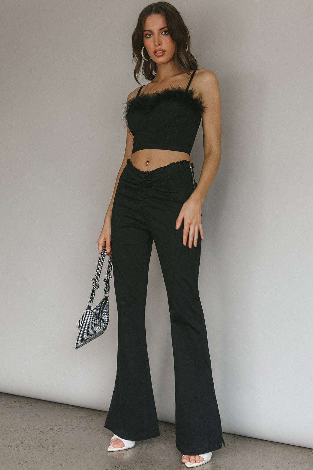 Mahla Flared Pants Black by Selfie Leslie