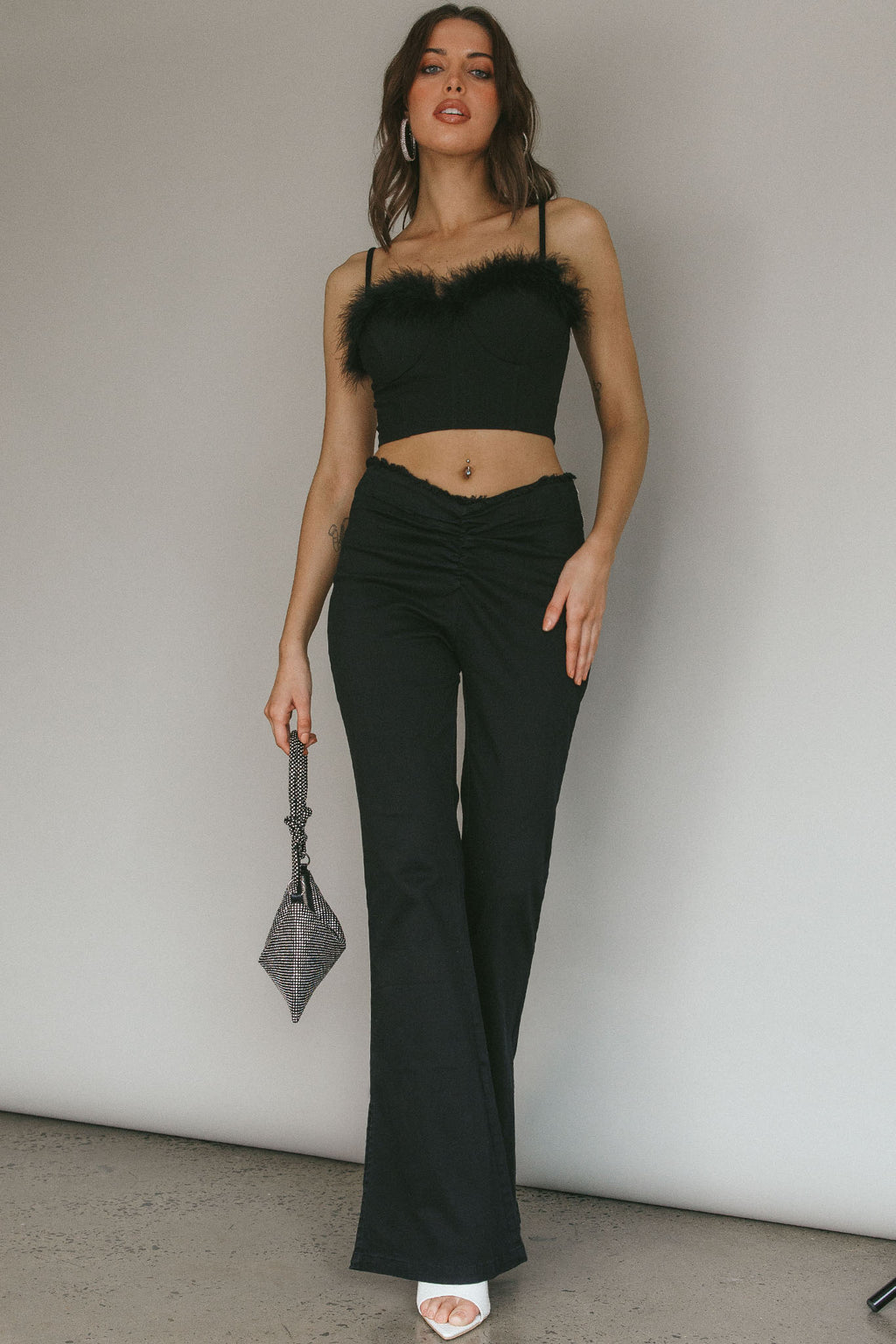 Mahla Flared Pants Black by Selfie Leslie