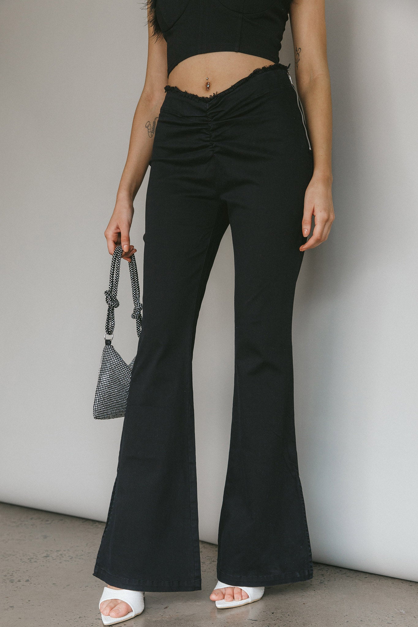 Mahla Flared Pants Black by Selfie Leslie