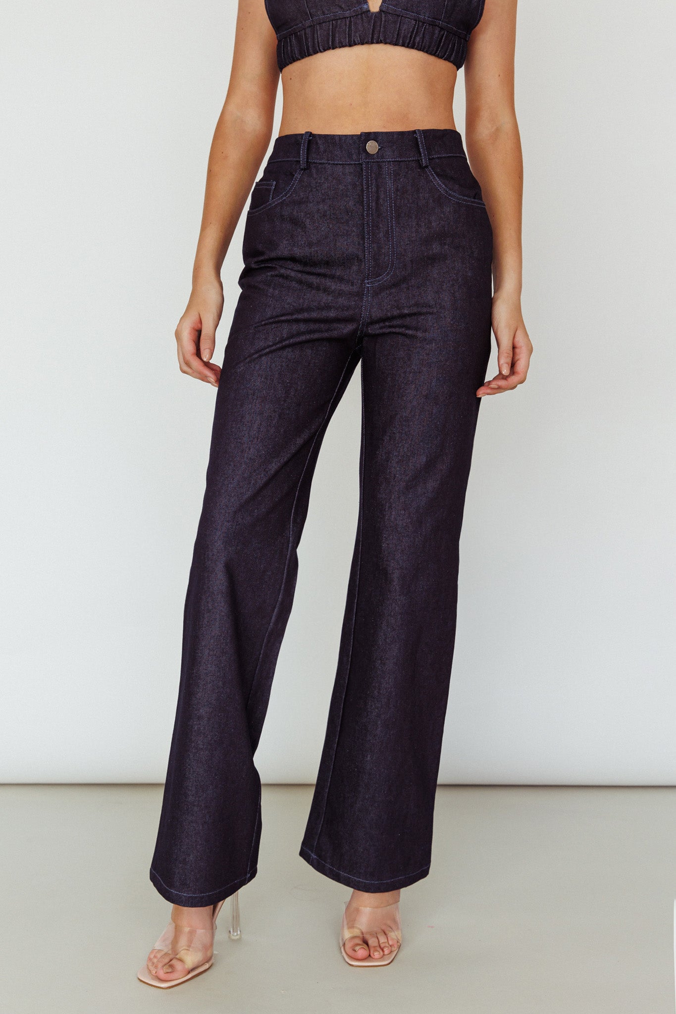 Isalei Straight Leg Pants Denim by Selfie Leslie