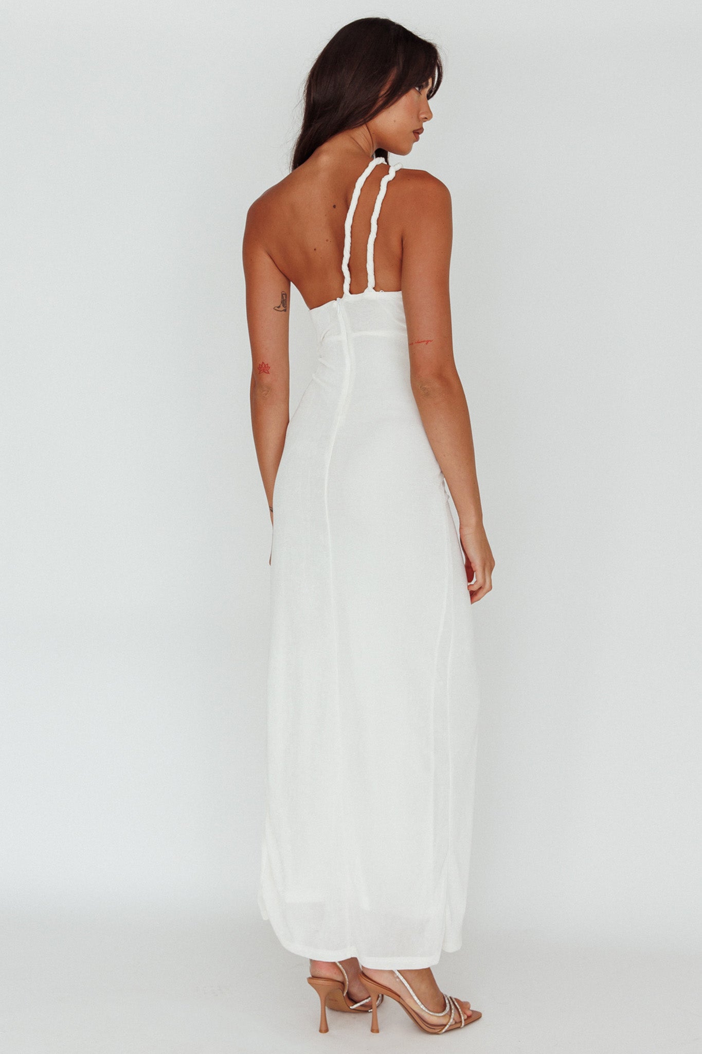 sachin and babi light blue dress Tie Backless Split Thigh Maxi Dress — E2G World main image 1