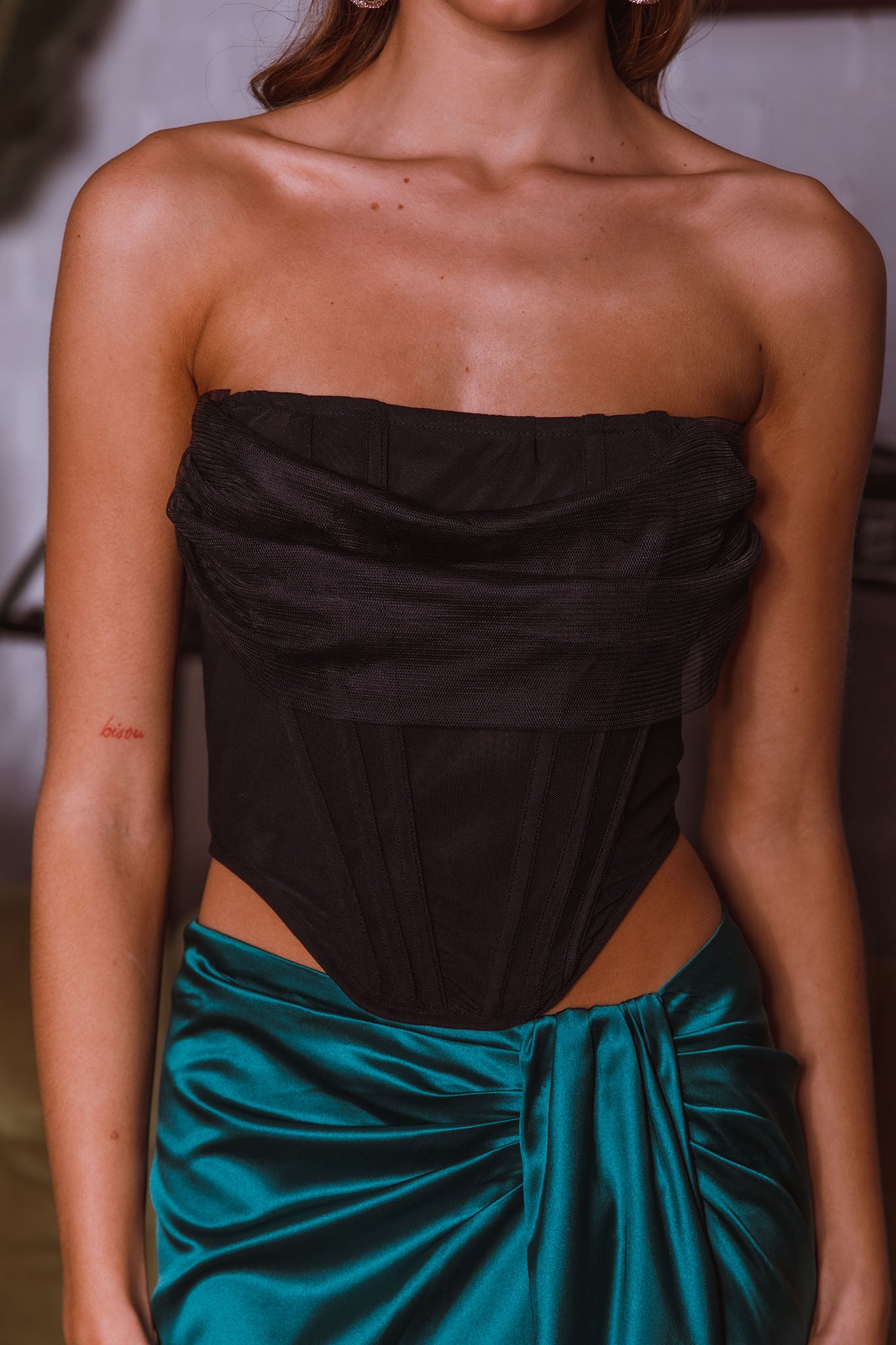 Vixen Corset Top Black by Selfie Leslie