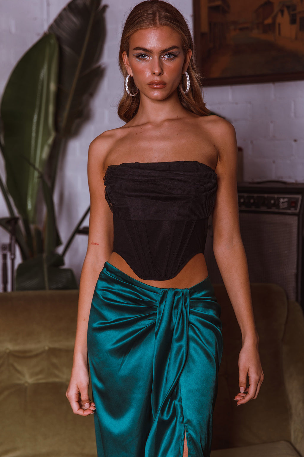 Vixen Corset Top Black by Selfie Leslie