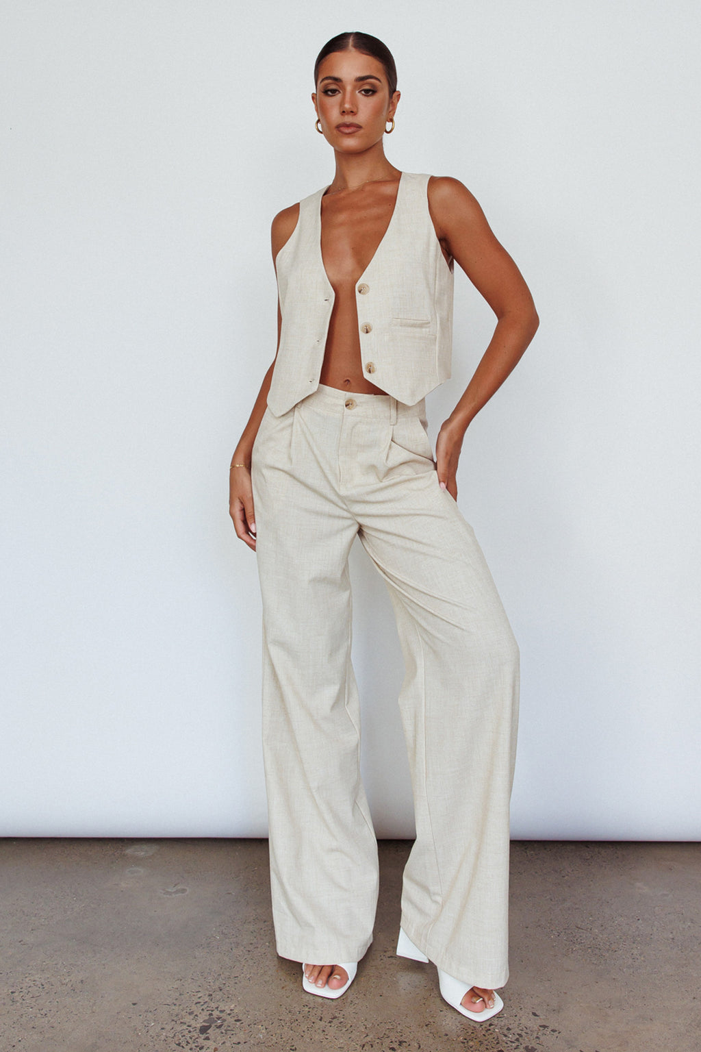 Times Square Trouser Pants Natural by Selfie Leslie