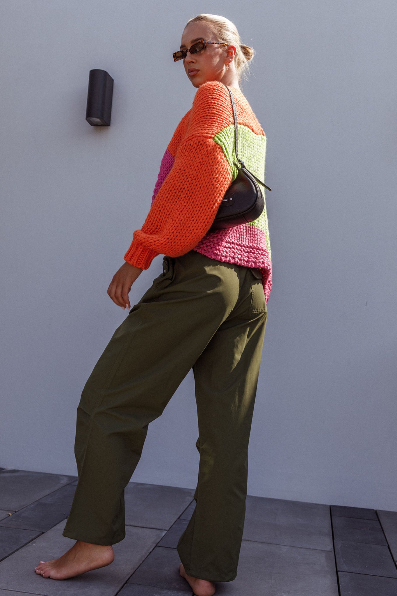 Starting Line Low Rise Wide Leg Pants Olive by Selfie Leslie