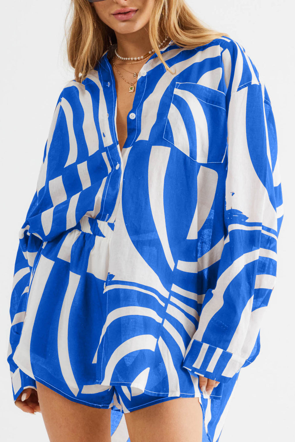 SNDYS Heather Shirt Swirl Blue by Selfie Leslie